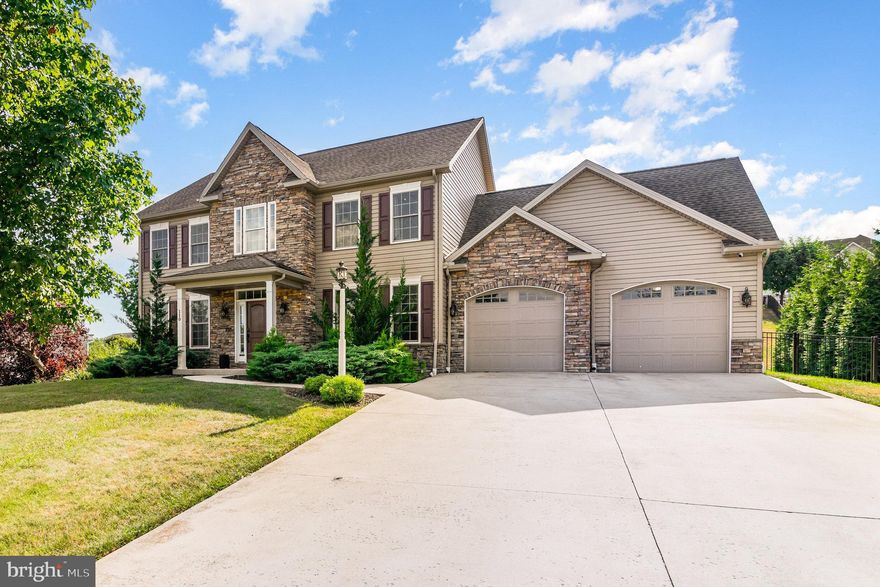 Absolutely immaculate home in Millfording Highlands. This custom home built by Tiday Builders features four spacious bedrooms, three and a half baths,  an oversized two-car garage and 3,700 square feet of living space, situated on a 0.52 acre lot with a fenced backyard! The first floor showcases an inviting open floor plan with upgraded hardwood floors in the foyer & dining room and newly installed carpet in the living room and family room. The gourmet kitchen is both stunning and spacious with granite counters, center island, detailed tile backsplash, tile floor and stainless-steel appliances. Enjoy any season from your covered stamped concrete back patio with "scroll down" sun-shades located just off the kitchen area through the custom French doors, Last, don't forget the gas fireplace in the living room with dry stack stone floor to ceiling and mud room with utility sink to finish off the first floor. The stairs leading up to the second floor are lined with attractive wrought iron railings.  The primary bedroom suite is located on this floor and it features a large bedroom area with tray ceiling, deep walk-in closet, and bathroom with a double vanity, jacuzzi soaking tub and tile/glass shower. Also, on the second floor are three additional bedrooms all with walk-in closets and plenty of natural light. The laundry room is conveniently located on this floor as well. The lower level will impress with 9-foot ceilings, a large bonus room, full bathroom, movie/media room with surround sound and projection screen (included with the sale) or convert this room into a 5th bedroom if needed. Finally, a tankless hot water heater, Culligan water softening system and radon mitigation system. Don't miss this opportunity to make this home your own!

Seller is including a one year home warranty from First American Home Warranty.