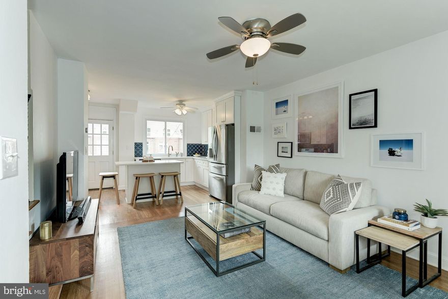 Wow price on this stunning 3 level Del Ray rowhome! Open floor plan, tons of natural light, gourmet kitchen with quartz counters,  large center island & custom backsplash! Updated throughout, with gorgeous refinished hardwood floors and newly drywalled and painted walk-out level basement. Plumbing in basement for easy full bath installation! Close to Del Ray shops & Potomac Yard shopping center!