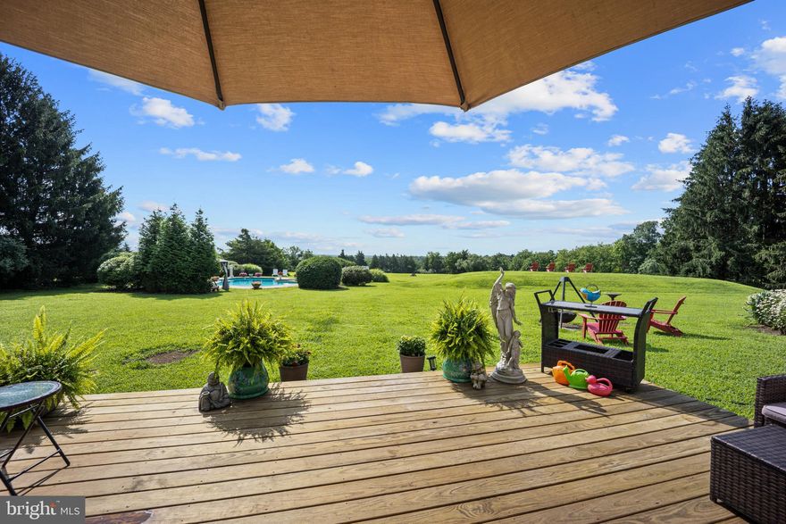 Experience modern luxury in this custom-built 5-bedroom, 3 full baths & 2 half baths masterpiece nestled on over 3 acres in scenic Pipersville. Spanning 5,345 sq ft, this show-stopping home features an open, light-filled floor plan, rich hardwood flooring throughout, and panoramic long-distance views from multiple decks. The resort-style backyard boasts an inground pool and expansive entertaining spaces, which include 4 decks —perfect for summer gatherings.

A rare 1,000 sq ft in-law suite with private elevator access, full kitchen, and separate living quarters offers the ideal setup for multigenerational living or guests. The oversized 3-car attached garage, brand-new barn-style shed, and generous lot provide endless space for storage, hobbies, and future expansion. Located in the desirable Palisades School District, this stunning retreat combines sleek design, privacy, and functionality—an exceptional opportunity for luxury living in Bucks County.