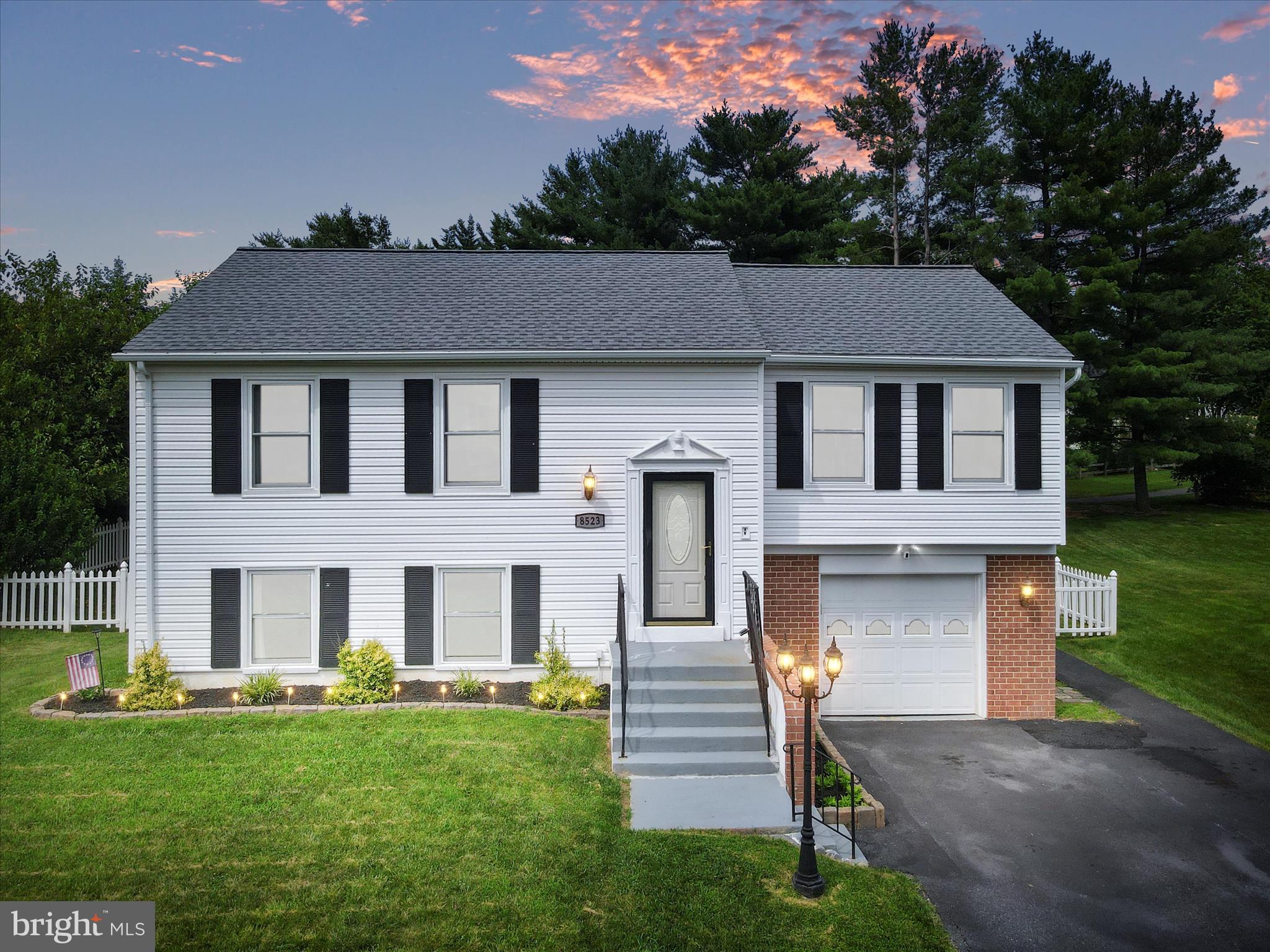 Welcome to 8523 Inspiration Avenue, where timeless charm meets modern upgrades in this beautifully renovated home nestled in a vibrant Walkersville neighborhood. This home boasts a thoughtful blend of comfort, style, and convenience. Step inside to discover a bright, open-concept floor plan with stunning flooring updated in 2023. The heart of the home is the beautifully remodeled kitchen (2022), featuring contemporary cabinetry, sleek countertops, and stylish finishes—perfect for entertaining and everyday living. The spacious living areas flow effortlessly, offering a seamless transition to the outdoors, where you'll find a fenced backyard oasis complete with a deck and patio—ideal for gatherings or peaceful relaxation. Upstairs, generously sized bedrooms provide ample space and comfort, while the finished basement adds versatile living space for a home office, gym, or recreation area. Enjoy community perks like walking trails, and a pool, all while being conveniently close to commuter routes and the charming town of Walkersville. This move-in ready gem combines modern living with a friendly neighborhood feel—don't miss the opportunity to make it yours!