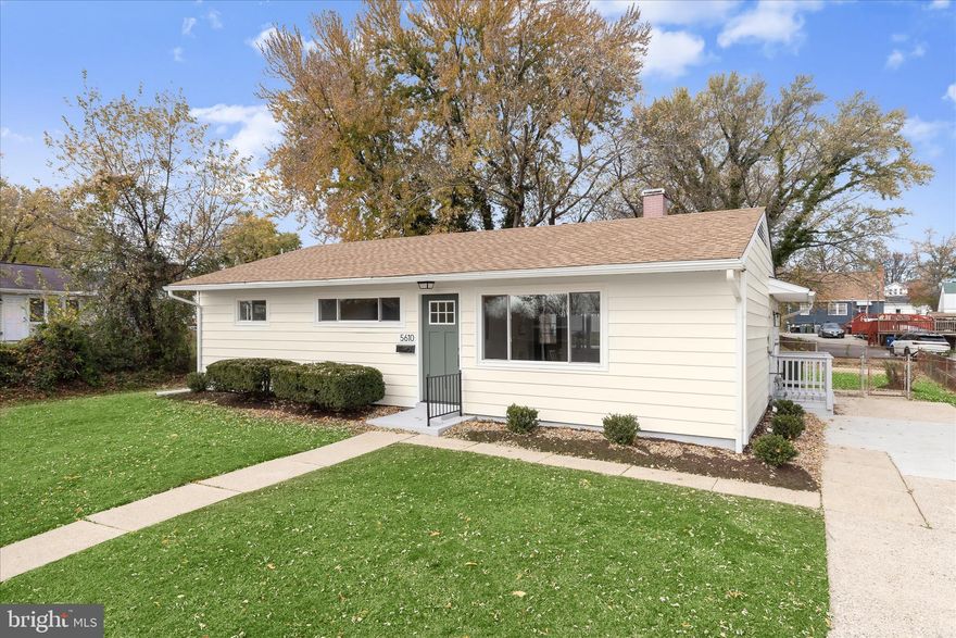 Introducing this fully updated ranch-style home offering three bedrooms and one full bathroom. Renovated throughout, this home showcases modern upgrades paired with a neutral color palette, complemented by recessed lighting and luxury vinyl plank flooring. The front living room welcomes you inside with an accent wall, while the adjacent dining room has access outside to the deck. A stylish kitchen boasts stainless steel appliances, quartz countertops, tile backsplash, soft-close shaker cabinets and a breakfast bar. The utility room off the kitchen provides pantry storage space. At the other end of the home are the three bedrooms and the full bathroom features a tiled tub shower. Outdoor living is enhanced by a spacious fenced backyard with a large deck, perfect for relaxing or entertaining outside.