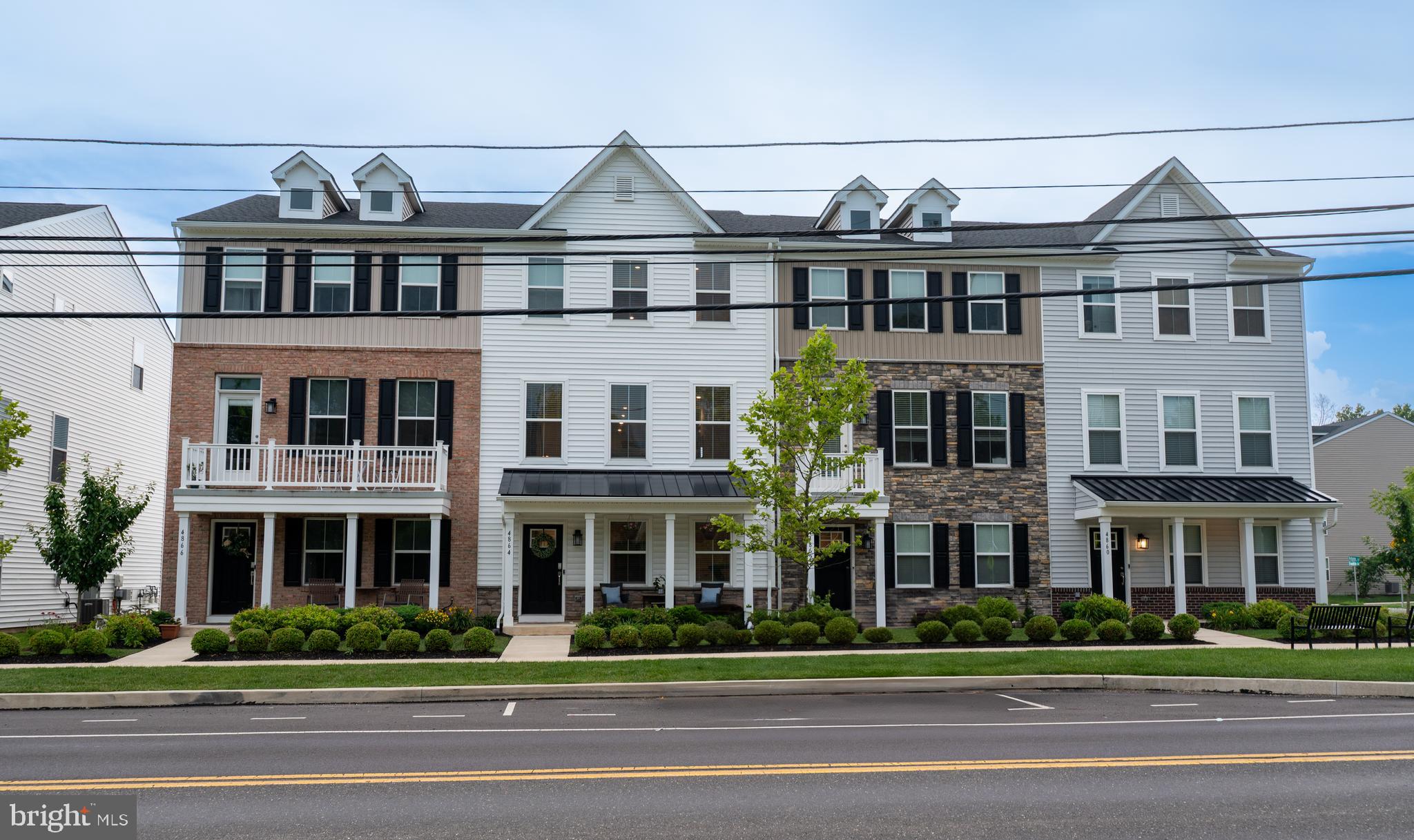 WELCOME HOME to this 3 year young turn key townhouse! This townhouse boast elegant style and sophistication in highly sought-after Central Bucks School District. First floor with wood floors offers a bonus room which can be used as an office, exercise room, family room and/or play room. First floor also offers a half bath and walk in from the 2 car garage. Second floor offers open concept with chef's kitchen, quartz countertops, stainless appliances, plenty of cabinets, walk-in pantry and a dining area leading to sliding doors to a nicely sized deck. In addition there is a nicely appointed living room with nice woodwork. The third floor offers 3 spacious bedrooms, 2 full baths, a laundry room. The primary suite offers a calm retreat with tray ceiling, ensuite bath and walk-in closet. Conveniently located to downtown Doylestown, Peace Valley and Nockamixon Parks, Peddler's Village and New Hope.
