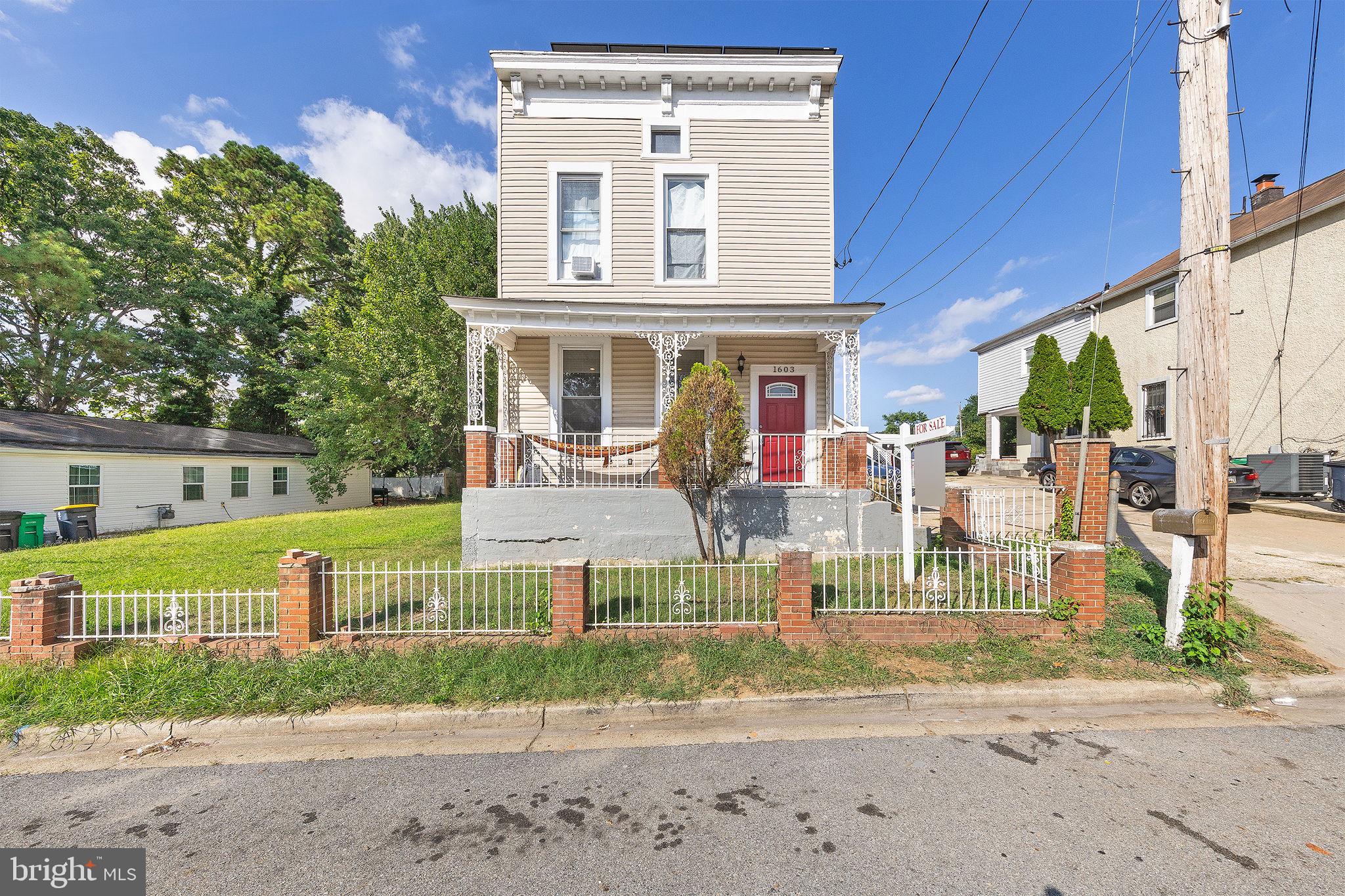 Welcome to 1603 Warren Avenue, 4-bedroom, 4.5-bath detached home offering over 3,000 total square feet of thoughtfully designed living space in the heart of Landover. Perfectly situated on a quiet, tree-lined street, this home blends historic charm. Brand-new HVAC (2023) and water heater (2024) and energy-efficient solar panels to help reduce utility costs.
Step inside to discover gleaming hardwood floors, recessed lighting, and a gourmet kitchen featuring granite countertops, stainless steel appliances, a breakfast island, and a generous dining area—ideal for entertaining or everyday living.
The spacious upper level features three well-appointed bedrooms, each with its own full bath. A flexible layout includes a main-level bedroom with attached bath, perfect for multi-generational living, guests, or a home office.
Enjoy your morning coffee on the inviting front porch. The detached garage and long driveway offer plenty of off-street parking.
Located just minutes from Cheverly Metro Station (Orange Line), Route 50, and I-495, this home offers quick access to downtown DC, shopping, dining, and major commuter routes. Nearby shopping destinations include Landover Hills Shopping Center with Walmart and CVS, King Shopping Center for everyday essentials, and The Mall at Prince George’s and Woodmore Towne Centre for a variety of retail, dining, and entertainment options.