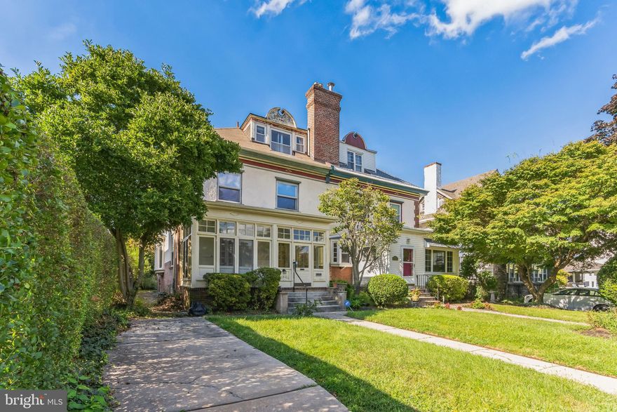 The home you've been waiting for has arrived. Say hello to 6341 Woodbine--all of the historic charm of Overbrook, just waiting for your finishing touches. Park in the private driveway, a rarity in the area, and walk into your sunny four seasons front porch, perfect for sitting and enjoying your morning coffee any time of the year. The large entry room is sprawling with original hardwood floors, and is accented by the gorgeous grand staircase that carries a historic flow throughout the entire home. The first floor has an open feel, while still maintaining that classic separation between the living, dining room, and kitchen. Before exiting to the spacious back yard, perfect for gardening, you'll find an updated mudroom equipped with massive washing machine and standing clothes dryer. The kitchen is just waiting for your finishing touches to make it your own, with tons of counter space and cabinets for storage. Upstairs, between the two floors you'll find 6 generously sized bedrooms, all proudly displaying their original hardwood floors, and each presenting a unique contribution to the home. The historic, thoughtful design of each room brings bright windows, custom cabinetry, a fireplace, trimwork and more. 6341 Woodbine is brimming with possibilities--create the 2600+ square foot family home of your dreams, or maximize your rental potential with ample space for tenants. The adaptability of this property makes it the perfect choice for homeowners and investors alike. The 6 bedroom layout makes this property an incredible investment opportunity, only minutes away from St. Josephs University--the income potential on this property could be huge. Located in a desirable Overbook, you can enjoy easy access to a plethora of shopping centers, dining options, entertainment venues, and public transportation. This convenient location adds incredible value to the home, making it a perfect choice for those seeking comfort, ease, and community. You won't have to do much to make this property your own. Recently installed high efficiency boiler (2018), Newer windows (2008), and plenty more waterproofing and updating done throughout the years. Schedule your showing today, you don't want to miss this!