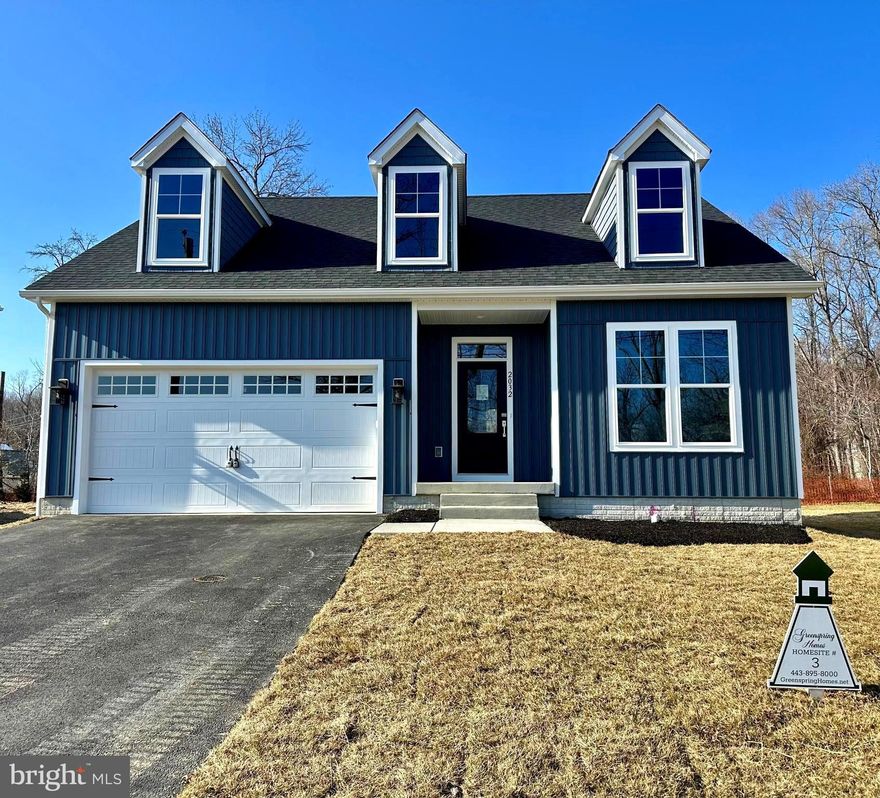 LIFE IS SHORT ! WHY WAIT TO INDULGE IN THE LIFESTYLE YOU DESERVE !  YOU COULD BE ENJOYING GLISTENING SUNSETS ON THE WATER  &  MARINAS FOR BOATING /WATERSPORTS & SOCIALIZING at YACHT CLUBS & RESTAURANTS...  JUST STEPS AWAY !  NEW HOME with MAIN LVL BEDROOM SUITE  - READY FOR FEBRUARY MOVE-IN !   HURRY & TAKE ADVANTAGE OF SPECIAL FEBRUARY SAVINGS  *** $ 15,000 CASH AT CLOSING*** ON THIS HOME !   Amazing NEW Water Oriented Community, WATERS EDGE on SUE CREEK by Greenspring Homes.  Nestled in a serene location along the picturesque banks of Sue Creek, this Cape Cod-style "FAIRHAVEN FLOORPLAN residence offers a perfect blend of modern luxury and natural beauty. With  Main Floor Primary Bedroom Suite & Additional BR/Office this home is designed to age in place in  both comfort & style. Step inside to find an open floor plan that seamlessly connects the gourmet kitchen—complete with a large island, built-in appliances, and a cozy breakfast/dining  area—to the inviting family room with fireplace. The interior boasts luxury finishes. The primary suite features  Walk-in Closet and a spa-like bathroom with a walk-in shower  ensuring a private retreat. 2nd Floor features 2 spacous bedrooms and full bath plus optional  Storage Room. Enjoy the peaceful sounds of nature while being just moments away from the vibrant community life. The property includes an attached 2 car garage and ample driveway space, making it convenient for you and your guests. With its prime river location, this home offers not just a residence but a lifestyle. Embrace the beauty of the outdoors with scenic views of the Sue creek and woods, perfect for boaters, fisherman &  nature enthusiasts. Don’t miss this opportunity to own a piece of paradise—schedule your visit today and envision the possibilities of your new home!