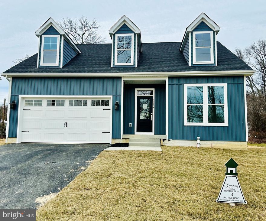 BRAND NEW FAIRHAVEN MODEL w/1st FLOOR OWNERS BEDROOM SUITE  - READY FOR FEBRUARY MOVE-IN !   HURRY & TAKE ADVANTAGE OF SPECIAL FEBRUARY SAVINGS  *** $ 15,000 CASH AT CLOSING*** ON THIS HOME !   Amazing NEW Water Oriented Community, WATERS EDGE on SUE CREEK by Greenspring Homes.  Nestled in a serene location along the picturesque banks of Sue Creek, this Cape Cod-style "FAIRHAVEN FLOORPLAN residence offers a perfect blend of modern luxury and natural beauty. With  Main Floor Primary Bedroom Suite & Additional BR/Office this home is designed to age in place in  both comfort & style. Step inside to find an open floor plan that seamlessly connects the gourmet kitchen—complete with a large island, built-in appliances, and a cozy breakfast/dining  area—to the inviting family room with fireplace. The interior boasts luxury finishes. The primary suite features  Walk-in Closet and a spa-like bathroom with a walk-in shower  ensuring a private retreat. 2nd Floor features 2 spacous bedrooms and full bath plus optional  Storage Room. Enjoy the peaceful sounds of nature while being just moments away from the vibrant community life. The property includes an attached 2 car garage and ample driveway space, making it convenient for you and your guests. With its prime river location, this home offers not just a residence but a lifestyle. Embrace the beauty of the outdoors with scenic views of the Sue creek and woods, perfect for boaters, fisherman &  nature enthusiasts. Don’t miss this opportunity to own a piece of paradise—schedule your visit today and envision the possibilities of your new home!