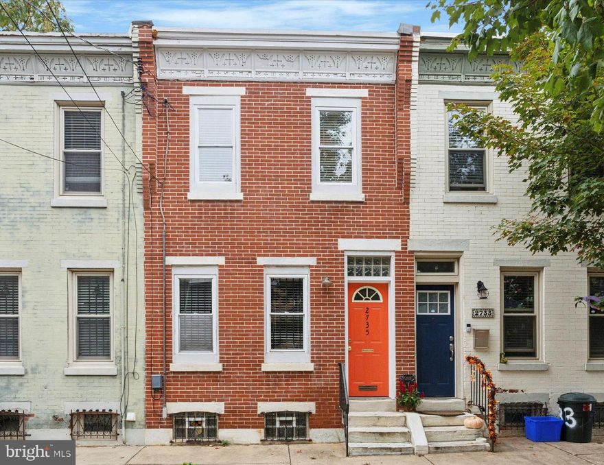 2735 W Harper Street is a charming 2 bedroom, 1 bathroom townhome on a quiet residential block in Fairmount!  This home comes with freshly sanded and stained maple hardwood floors throughout,  fresh neutral paint, central air conditioning, a full size washer and dryer in the basement, as well as a private back patio space. The first level features an open living area that connects to the kitchen, which boasts a gas range, built-in microwave, dishwasher, and pot rack for hanging your glassware and cooking equipment. The full bathroom has a shower/tub combination with a rainfall showerhead and beautiful marbled tiling. Each bedroom comes with their own closets,  plus built-in wardrobes for even more storage. This fantastic home is just a 5 minute walk from Pennsylvania Avenue, The Parkway, and Kelly Drive! Last but not least, enjoy being just a block away from some great neighborhood spots on West Girard Avenue, including Crime and Punishment Brewing Company, Rybrew, and The Monkey & The Elephant non-profit coffee shop and the Boozy Mutt! Schedule your appointment today to see all that this home has to offer!