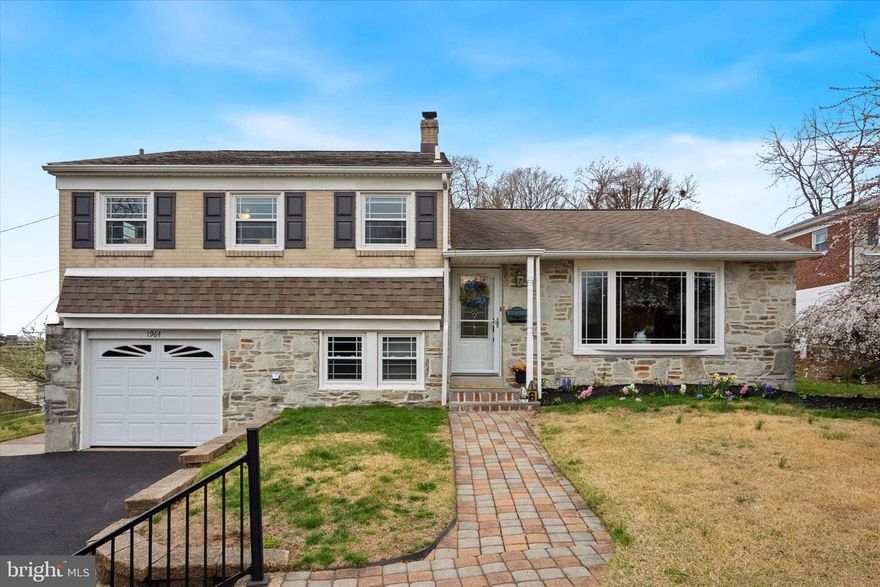 This immaculate, move-in ready 3-bedroom, 2.5-bath split-level home sits on an oversized lot and offers a perfect blend of style, comfort, and functionality. From the spacious tiled foyer with a double coat closet to the expansive living room featuring crown molding, custom trim work, and fresh neutral paint throughout, every detail has been thoughtfully maintained. The open-concept kitchen and dining area is a showstopper, fully renovated with granite countertops, soft-close cabinetry, a large peninsula with double-sided seating, pendant and recessed lighting, gas cooking, LVP flooring, newer appliances, and sliding glass doors leading to a covered paver patio—ideal for entertaining. Upstairs, the primary suite includes a double-wide closet and a built-in armoire, ceiling fan, and updated ceramic tile bath, while two additional bedrooms, equipped with new ceiling fans/lighting share a beautifully updated hall bath. The lower level offers a cozy family room with LVP flooring, pantry, side entry, a laundry/workshop room with crawl space access, and a tucked-away powder room. The huge backyard features a covered patio for year-round enjoyment and a large storage shed, keeping the garage free for its intended use. Located in a desirable, well-established neighborhood close to the regional rail line, this home is centrally located with easy access to Route 611, the PA Turnpike, Willow Grove Mall, Philadelphia, Doylestown, New Hope, and all that the area has to offer—and it's just a short walk to Overlook Elementary!