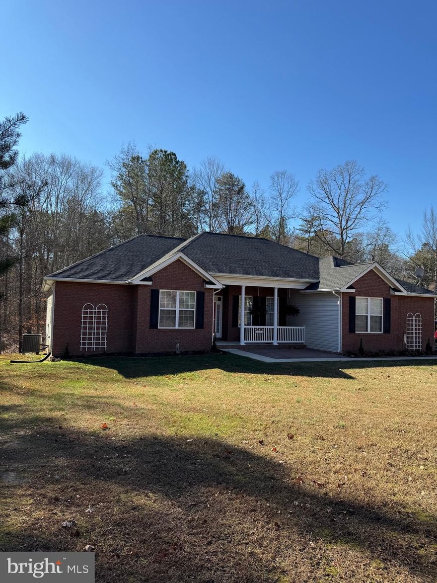 Move in and enjoy.  This rambler has 3 bedrooms and 2.5 Bathrooms and formal Dining room with country kitchen and large eat in area open to great room with propane fireplace.  Sunroom off of kitchen which leads  to deck overlooking the quiet and treed backyard.  There is a 3 car sideload garage with 3 ceiling fans.  Upgrades include granite counter tops and propane gas stove top, hardwood floors, custom primary bedroom closet and bathroom has ceramic floors and jetted tub and separate shower.  This home has open floor plan with full basement and 2 rooms finished and rough in.  Lots of natural light coming makes this home bright and welcoming.  Must see ready for your buyer.