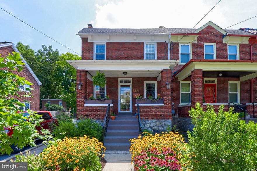 Location, location, location! This home has it all! This beautifully renovated home in Lancaster City is exceptional! From the gracious front-porch, to the 1-car garage, there are updates/upgrades galore! As you enter the home, you'll appreciate the original wood floors, the exposed brick, the brick surround wood-burning fireplace and the open floorplan!

The kitchen features a gorgeous island, granite countertops & a tiled backsplash, as well as a gas oven/range and stainless steel refrigerator.  It's completed with a charming built-in cabinet as a 'nod' to its original charm! There's even a lovely powder room adjoining the kitchen!

On the second floor, there is a beautiful bathroom with exposed brick and a tub/shower w/ subway tile! There are three bedrooms on this level, and the largest bedroom even has two closets!

The basement is unfinished, and has bilco door access. The laundry is also on this level - and there's lots of room for storage, too!

On the exterior, you'll enjoy lovely outdoor living space and a 1-car detached garage!

Don't miss this one!