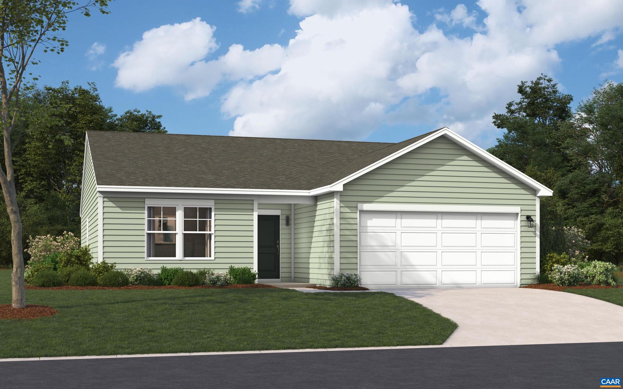 Introducing Stanley Martin?s Essence at Creekside ? Greene County?s Newest and Best-Priced Amenity-Filled Community! This vibrant new neighborhood offers two pools, a clubhouse with fitness center, pickleball courts, a playground, walking trails, and more ? all set against mountain views, just off Route 29 and minutes north of Charlottesville and UVA. Welcome to the Julep, a new kind of first floor living by Stanley Martin at Essence at Creekside currently under construction with a September 2025 estimated completion! Whether you are looking for your first home or to downsize the Hinsdale offers a wonderful balance of style, comfort and convenience. Designed with you in mind, this 3-bedroom 2-full bath home is main level-living at its finest with bright, open living space perfect for hosting family and friends or relaxing. This home features open concept spaces, a modern kitchen featuring stainless steel appliances, quartz countertops, a large center island and cozy breakfast nook. Looking for a quiet place for your morning coffee or an evening outdoors? The patio invites you into your private back yard. A 2-car front entry garage provides convenience and extra storage space. *Photos are from a similar Stanley Martin home