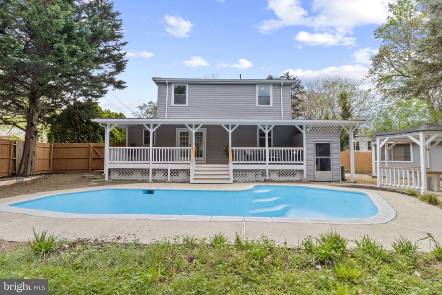 Welcome to explore this exceptional opportunity to own a 5-bedroom home with a pool near DC. This fully remodeled 5-bedroom, 3-bathroom residence has been meticulously designed to offer a fresh and modern living experience. With its perfect blend of location, style, and space, this home caters to your every need and desire. Step into the inviting backyard, complete with a spacious pool and covered deck, ideal for enjoying the summer months.

Key Features: This home boasts numerous updates, including a new HVAC system, roof, flooring, windows, cabinets, stainless steel appliances, bathrooms, deck, closets, and renovated pool. The house also has a 200-amp panel for enhanced safety and capacity.

Main Floor: The open-concept living area creates a welcoming ambiance. The stunning kitchen features quartz countertops, stainless steel appliances, and a generously sized island with seating, perfect for meal preparation or entertaining guests. Adjacent, the dining area offers ample space for family gatherings or formal dinners. The living room provides a cozy retreat, with an exquisite fireplace as its centerpiece. Two additional bedrooms grace the main floor, one with direct access to the deck and pool area.

Second Level: The primary suite awaits on the second level, boasting a luxurious bathroom with premium finishes. Another beautifully designed bathroom and two additional bedrooms accommodate your guests.

Additional Features: Step outside to discover a spacious deck and a large pool, perfect for outdoor entertaining and relaxation. The landscaped yard ensures easy maintenance and provides space for gardening or recreational activities. This home also offers an attached two-car garage.

Location: Conveniently situated just minutes from Metro and Bus stations. Also conveniently located just about a couple of miles away from St. Jeromi Institute Catholic HS, St. Anslelm’s Abbey School, and Metropolitan Day School.

Don't miss out on this incredible opportunity. "The square footage of the house is approximate and should be independently verified by the buyer for accuracy."