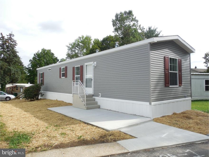Brand new Skyline mobile home.14 x 56. 2017 model.Serial # JV11-0366-J. 15 month manufactures warranty. Large open living room, eat in kitchen with table space and breakfast bar, range, microwave, dishwasher and refrigerator included. Upgraded recessed lighting and a ceiling fan. 2 Bedrooms, the main bedroom offers a powder room. Full hallway bathroom and laundry hookups. Propane heat and cooking. Lot rent is $310 a month which includes,sewer, snow and trash removal. Offer subject to park approval. 2 pets allowed,1 dog at additional 5 dollar a month fee.