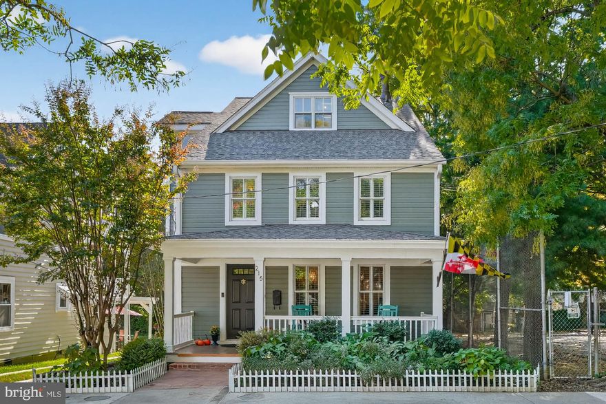 Embrace the Eastport lifestyle in this charming craftsman just steps from the water and downtown Annapolis. This beautifully maintained home offers 4 bedrooms, 3.5 baths, an elevator, and sitting areas on each level. The reverse floor plan features a gourmet kitchen, dining area, and living room with fireplace and wood floors.  The second level primary suite has a private deck and spa-like bath. The entry level includes an en suite bedroom with deck and hot tub access, 2 additional bedrooms and hall bathroom. Enjoy seasonal Back Creek views from the upper balcony and relax in the spacious yard with pergola and hot tub. A rare driveway with 2 car detached garage and finished space above offers endless options. Walk to restaurants, pubs and parks. Perfect blend of Eastport charm and coastal sophistication!