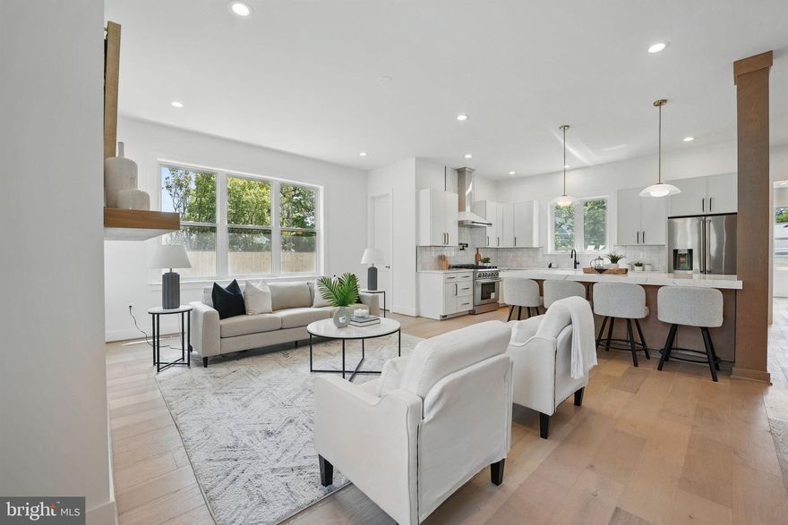 Step into this exquisite 6-bedroom, 6-bathroom residence, offering 4,444 square feet of luxurious living space and a front-load 1-car garage. Thoughtfully designed for comfort, charm, and effortless entertaining, this home sits on a flat, 0.21-acre lot with a fully fenced private backyard—ideal for weekend barbecues, family gatherings, or simply enjoying the outdoors.
Inside, the heart of the home is a chef’s dream kitchen, featuring premium stainless steel Thor appliances, including a 36” gas range with pot filler, custom range hood, built-in microwave, and a 36” French door refrigerator. The expansive 8-foot island and elegant Calcatta Cambria quartz countertops add both functionality and style.
Warmth and sophistication radiate throughout, with rich 7.5” European white oak floors and soaring 10-foot ceilings. The formal dining room includes a wet bar and beverage center—perfect for hosting. The light-filled family room boasts a gas fireplace with a custom white oak mantel, offering a cozy centerpiece for relaxing or entertaining.
Upstairs, the expansive owner’s suite is a private retreat, complete with a spa-like bath featuring a shower room with soaking tub, dual vanities, and a generous walk-in closet. Three additional en-suite bedrooms—each with walk-in closets—offer comfort and privacy for family or guests. A conveniently located upper-level laundry room adds to the home’s practicality.
The third floor loft offers a flexible space ideal for work or play. This level also includes an additional bedroom and full bathroom, making it perfect for guests.
Crafted with longevity and quality in mind, this home features premium finishes throughout, dual-zoned HVAC systems for year-round comfort, a 75-gallon gas water heater, energy-efficient Andersen windows, and Cat5 wiring—delivering modern convenience and lasting peace of mind.