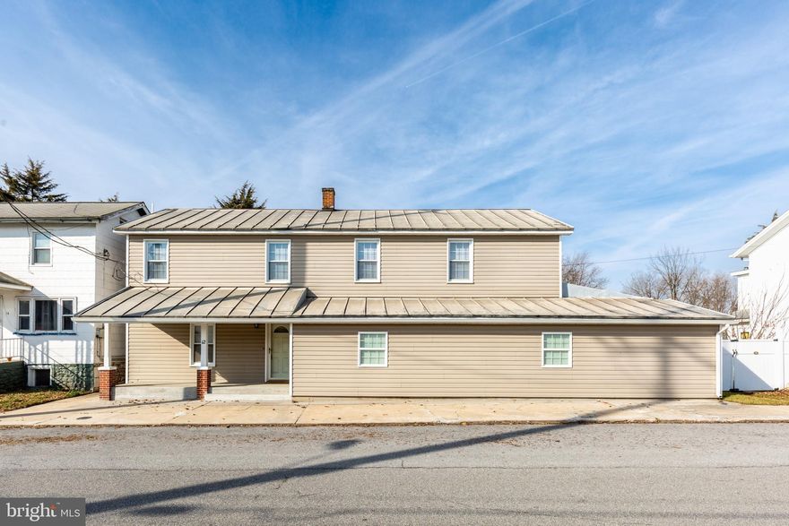 What a SOLID Home!!! Seller has taken extreme pride in this home.....from the beautiful kitchen with Ash Cabinets, Corian like material countertops, huge pantry, updated baths, 2 zone heat (warm oil and electric - CAC too), and more. Built in the late 1800's, this home has a stone foundation with concrete floors and a partial dirt basement and crawl space. The exterior is vinyl siding and the windows are updated as well. On the main level - you have a LR, DR, 1.5 bath (updated), huge kitchen, large pantry and spacious laundry/mudroom combination. The upper level features huge bedrooms!!!!! The owner's suite features a large walk in closet with beautiful owner's bath with walk in shower and spacious jetted tub. Now...as you gather back onto the main level - you will lead to a huge (kinda unfinished) room that was used by the seller as a workshop, but it could easily be updated to be a family room and office and there is an additional room that could become a first floor bedroom featuring wide plank wood flooring....The immense options for this unfinished area will leave you in awe and should you decide to add more finished area to this home  - it will be close to 3500 sq ft! The back yard is nice and open with a garage and shed. Sidewalks are an added lil bonus too! Take time to visit this charming home with a lil bit of history meeting today's modern amenities :)