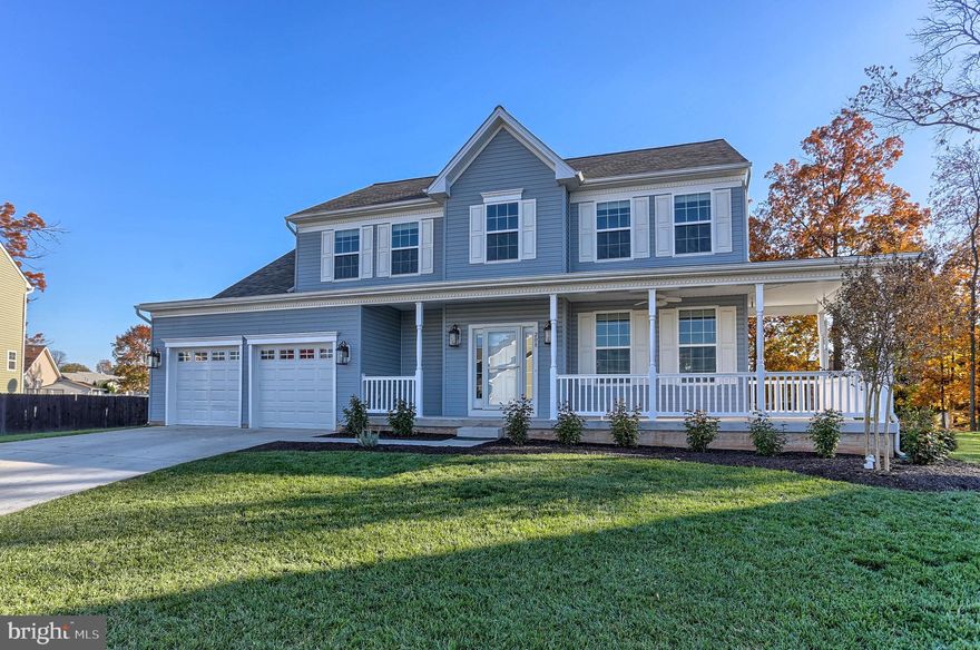 AVAILABLE FOR IMMEDIATE OCCUPANCY! Lovely sunshine filled home located on desirable Colbert Street in the Meadowbrook subdivision of Taneytown, Maryland. This neighborhood is easily accessible to route 140. This gorgeous 4 bedroom Colonial home shows like a model and  sits on a premium lot of .41 acres. A spacious backyard with patio and partially fenced-in pea gravel area will provide privacy and relaxation. This amenity-rich home boasts a wrap around porch and even includes a place to hang your swing. When you enter this home you are greeted by a gorgeous two story foyer with a custom oak staircase which leads to a spacious second level. On this level there are four bedrooms to include a large master with a walk-in closet and master bath. In addition there is also a full bathroom and 2 walk in closets. Breathtaking sunsets and mountain view from the second-level open hallway.  The first level features many upgrades and amenities to include luxury vinyl plank flooring and pre wire for security cameras (2 included). The two-tone kitchen is spacious and has granite countertops, breakfast room and a pantry. Adjacent to the kitchen is a large sunroom, half bath and family room perfect for entertaining or for spending a quiet evening at home.
In addition, there is also a formal dining room with a tray ceiling and a living room. On the lower level there is a large unfinished walk out basement ready to be customized and is already plumbed for a bathroom. Located in proximity to the laundry room is an oversized two-car garage with plenty of additional storage space. 
This home is MOVE-IN ready and is waiting for YOU!