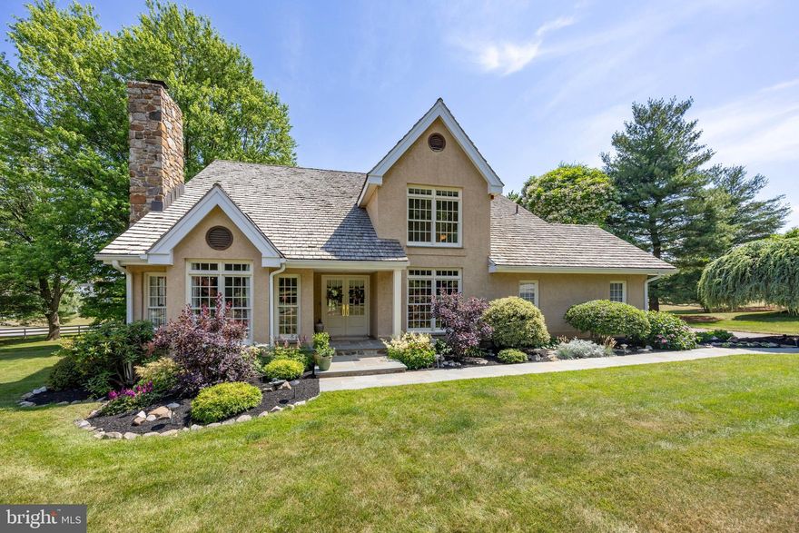 One of the most desirable lots in Brampton Chase, combined with this stunningly decorated and maintained Dorset model at 5 Brampton Road, is offered for sale by the original owners.  This home is ideally situated within the community for peace and quiet, views of both the expansive common ground, and the spring-fed pond.  Brampton Chase is an exclusive 24 home cul-de-sac community on 28 acres, with no through street.
-
This Ann Capron designed, four bedroom, three full and one half bath home with an open main floor plan is comprised of over 3400 square feet on the main two floors and about 1000 square feet of finished space in the lower level.  This home is impeccably updated and maintained.   

The expansive foyer is flanked on one side by a private office with custom Wood Mode built-ins, French doors, and a wet bar.  Across from the office is a serene living room with a gas fireplace surrounded by custom millwork, Carrera marble and hearth.  Throughout the main floor, you’ll notice floor to ceiling windows that allow an abundance of natural light, along with architecturally pleasing details, like crown molding, wainscoting and builder installed oak hardwood floors.  An elegant formal dining room with French doors, wainscoting and triple crown molding is ideal for entertaining family and guests.  The light filled kitchen offers solid wood cabinetry, stone, tile backsplash, a four-burner gas cook top, a double oven, granite counters, large pantry, broom closet, stainless appliances, and a separate peninsula.  The breakfast area offers views of the expansive landscape and overlooks the family room with a stunning gas, fieldstone fireplace and hearth.  Patio doors lead to a composite deck that overlooks a private, flat back yard, and the view beyond.   

Custom wainscoting in foyer and gorgeous hardwood stairwell leads to the second level where you will find newly installed hardwood floors, and four ample bedrooms with great closet space.   The main bedroom boasts double doors, a sitting area, double walk-in closets, as well as ensuite bath with jetted soaking tub, walk in shower, and double sinks/vanities with Corian countertops.   A hall ceramic tile bath with a bathtub/shower combination serves the other three bedrooms.  Many newer recessed and halogen lights have been installed throughout this lovely home. 

The lower level is approximately 1000 square feet of finished space that includes a full bath, a third gas fireplace, phenomenal recreation or office space, closets and great storage.  Dual zoned heat and air conditioning and a new 80 gallon water heater in 2023.   The cedar roof was replaced in 2013.

An attached, oversized, two-car garage with separate access door and a large laundry/mudroom with coat closet completes this amazing home.  

All furnishings and televisions are available for sale. 

Great Valley Schools and Willistown Township low taxes!

Walk to the train, restaurants and shopping in the quaint Borough of Malvern, where you can take advantage of the weekly farmer’s market, Malvern Stroll, Malvern Fair, and other special events for which the Borough is known.

The Seller would prefer a September 30, 2024 settlement date.