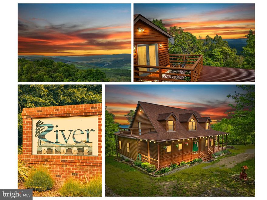 Experience the Magic of Mountain Living — Custom Log Home with Unrivaled Views!
Welcome to your dream retreat — a spectacular custom-built log home perched on nearly 20 acres of serene, wooded land with sweeping mountain and valley views that simply take your breath away. This 5-bedroom, 3.5-bath masterpiece seamlessly blends timeless rustic charm with modern luxury, offering a lifestyle of tranquility, comfort, and a deep connection to nature.
Step inside and be greeted by vaulted wood ceilings, hand-hewn beams, and rich, warm finishes that echo the peacefulness of the surrounding landscape. The open-concept kitchen features stainless steel appliances and flows effortlessly into the breakfast area, dining room, and a dramatic two-story great room centered around a stunning stone fireplace — perfect for cozy gatherings in every season.
The main-level owner's suite is a private haven, complete with its own fireplace and a luxurious Jacuzzi tub. Just outside, the rear deck offers a front-row seat to nature’s masterpiece — panoramic views of rolling mountains, the winding Cacapon River, and wildlife roaming through sunlit pastures below. You’ll savor every sunrise, linger over evening drinks, and marvel at the star-filled skies from this unforgettable perch.
Upstairs, two additional bedrooms share a full bath and overlook the great room below, with one offering its own private deck and peaceful views of the side yard. A spacious bonus family room extends onto a custom second-level deck, perfect for entertaining or creating a cozy bunk area. From here, take in spectacular sunsets and indulge in stargazing under West Virginia’s clear night skies.
Ideal for hosting guests, the lower level features a separate 2-bedroom guest wing with a Jack-and-Jill bath, while the expansive walk-out basement includes a workshop space for hobbies or storage.
Outside, wraparound decks frame the home and invite hours of outdoor enjoyment. Whether you're envisioning a fire pit under the stars, summer barbecues with mountain breezes, or quiet mornings with coffee in hand, this property offers endless possibilities.
Located in a private, gated community just 30 minutes from Winchester and 2 hours from Washington, D.C., this retreat combines peaceful seclusion with accessibility. With a newer roof (5 years), updated HVAC (2–3 years), and a freshly stained exterior, this home is truly move-in ready.
Don’t miss this rare opportunity to own a one-of-a-kind log sanctuary where every room — and especially the deck — celebrates the unmatched beauty of West Virginia’s mountain landscape.