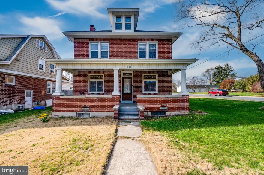 Welcome to this charming solid brick single home in the heart of Fleetwood, perfectly situated
on a desirable corner lot along a picturesque, tree-lined street. This well-maintained property
offers a blend of classic character and everyday functionality.
Step inside to discover beautiful woodwork and hardwood floors that enhance the spacious living
room, creating a warm and inviting atmosphere. Double doors open into a versatile dining area
or a generously sized eat-in kitchen, ideal for both casual meals and entertaining. The kitchen
features abundant countertop space, ample cabinetry, a pantry, and stainless steel appliances.
Just off the kitchen, you’ll find a flexible bonus room that can easily serve as a family room,
home office, or additional dining space to suit your needs. A convenient first-floor laundry area
and half bath add to the home’s practicality.
Upstairs, three nicely sized bedrooms all feature hardwood flooring, along with a large hall
closet for extra storage and a full bathroom. An additional spacious attic provides even more
storage options.
Outside, enjoy a covered rear patio overlooking the fully fenced-in yard—perfect for relaxing,
entertaining, or pets. A storage shed adds even more utility. This lovely home offers comfort,
space, and a fantastic location. Economically heater with newer gas heat.