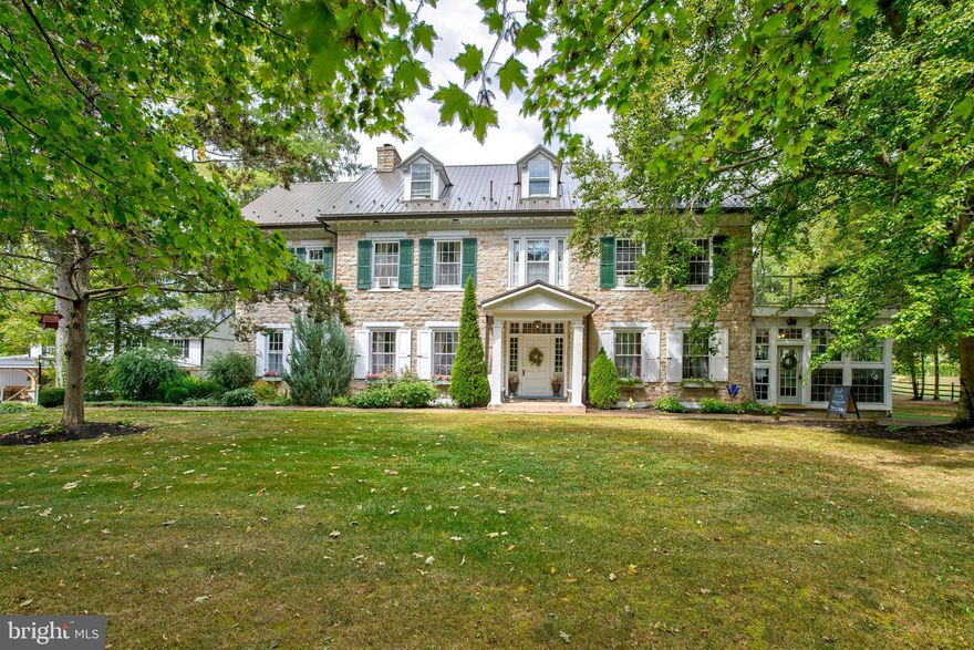 Welcome to one of the most spectacular event venues in the northeast!  This complete turnkey business is part of a thirteen acre estate nestled in the scenic Juniata Valley.  Less than an hour from either Harrisburg, or Penn State University in State College, this beautiful property includes two historic homes on separately deeded parcels, complete with furnishings, event venue equipment, multiple indoor and outdoor settings for events and activities, all set within a serene, stunning setting.  The Wilson House is a beautiful stone home that has an intriguing historic connection to the Manor.  Rich in detail and character, this home has amazing wood floors, fabulous woodwork and trim, high ceilings, amazing fireplaces, ceramic tile accents and more to explore.  A main floor wine tasting room provides a great center of activity and draws you into a comfortable sitting room, a spectacular foyer with open staircase to the second floor and dining room.  The second and third floors provide five bedrooms and a wonderful preparation area utilized frequently by bridal parties.  Beyond the house rests the outstanding Aisling Hall which is fabulous timber frame structure providing another outstanding indoor/outdoor reception area.  To the side is another structure that is near completion to be The Carriage House Eatery, set to open in the Spring of 2026. Pair this with the home and grounds of The Manor and you have a complete operating wedding venue business that offers many more opportunities--only limited by the imagination. Contact for more details as there are too many to provide here, and refer to MLS# PAJT2012690 to see more!