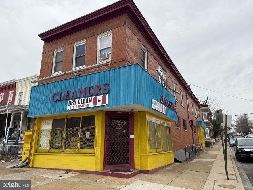 Investor alert right here ladies and gentlemen. Here is your chance to take on a massive corner building just west of Coppin State University at the corner of North Dukeland Sreet. you can’t pass this place without noticing It’s gargantuan size that commands eyeballs both day and night. The upper level offers 2 two bedroom rental units that are turn key and currently vacant. Each unit has updated mechanical equipment and are bright and spacious. Each unit could bring in a potential of $900 a month. The main level and basement could be used as a retail space, meeting space or community center. You choose how you want to make use of this property but there’s no doubt, there is plenty of space here and the rental units can pay for the remaining obligation. Peruse the neighborhood and you will see plenty of investments and improvements to nearby residences, community space and infrastructure. Build it and they will come!