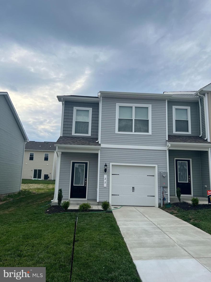 Ready to Movein Rental Home!! Brand New modern 3-bedroom, 2.5-bath townhome from LGI Homes at Homeplace at Riverside in Falling Waters. This Home offers an open entertaining area on the main level, where your family will enjoy a chef-ready kitchen featuring an island and stainless steel appliances, as well as a spacious family room, Half Bath and dining area. Upstairs, you will find enough space for a king-sized bedroom suite and a luxurious bathroom with a soaker tub and separate shower. Two more generously sized bedrooms, a second full bath and a laundry room provide the additional space you desire upstairs. This community offers relaxed lifestyle with a neighborhood park, playground, picnic area and walking trails. The community's serene setting near I-81 positions you for easy access to big-city amenities in Baltimore or Washington D.C. as well as nearby shops, restaurants, schools and parks. This Rental may not last long