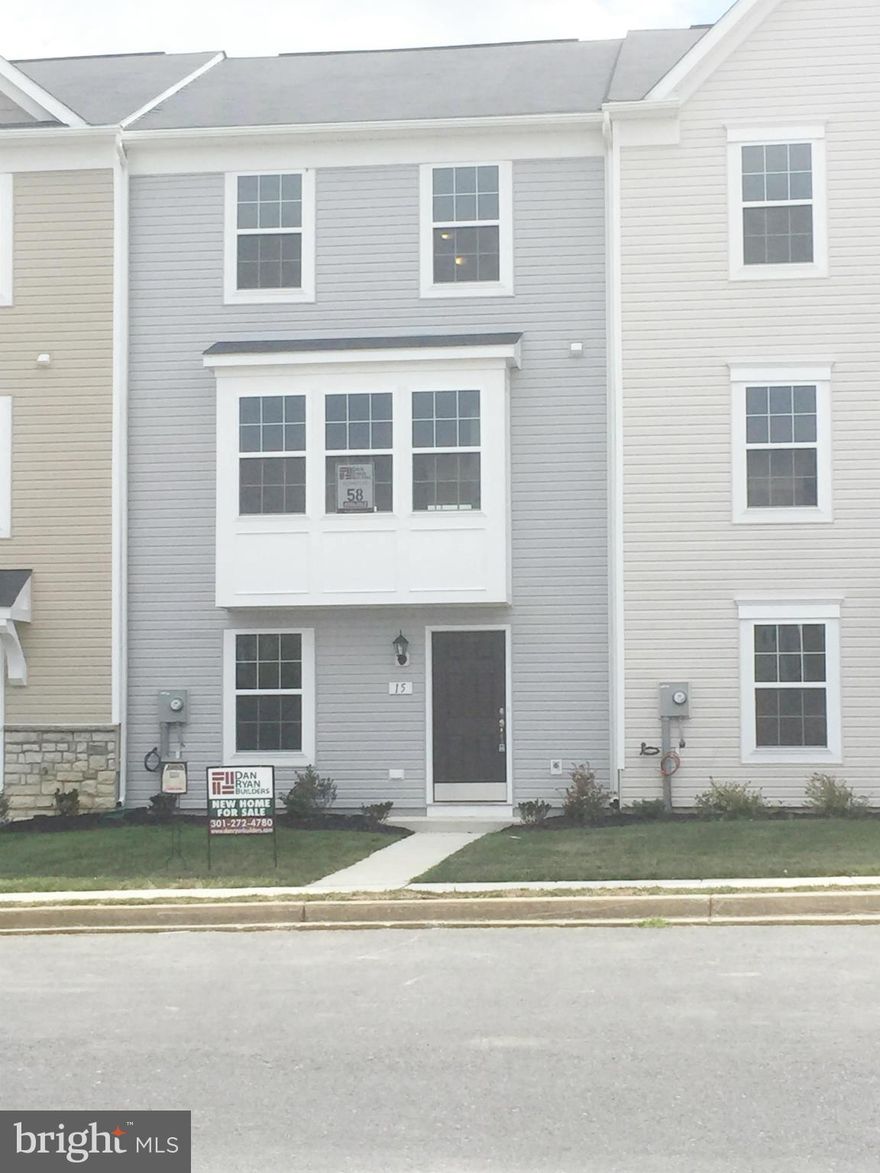 Ready NOW!  The LAST Row of Dan Ryan Builders towns with fully finished entry level, big box bay window in the living rm, kitchen island,  master suite featuring separate tub & shower plus double vanity! Tons of space for all your activities & great location near I81 for an easy commute. 3BR 3.5 BA