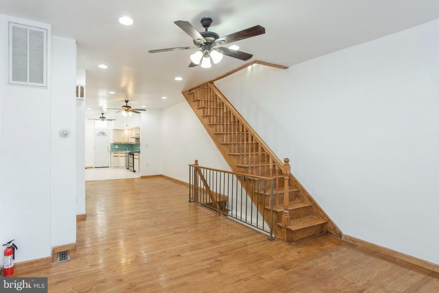 Very nice West Passyunk area home mostly renovated 4 years ago. Big and Spacious living room and dining room with beautiful hardwood floors throughout.