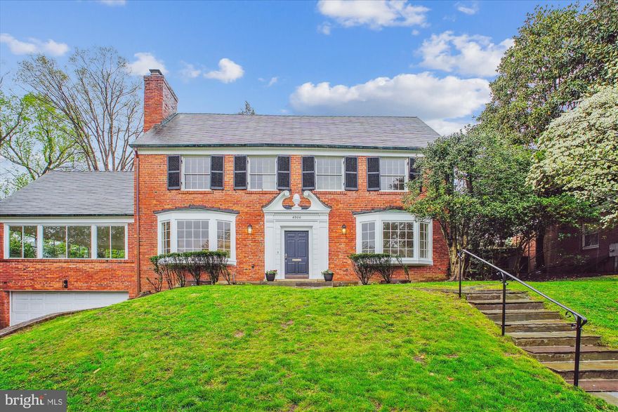 OFFERS DUE TUESDAY, MAY 6TH AT 1PM. Ideally located in one of Bethesda's most coveted neighborhoods-SUMNER, this stately colonial home embodies timeless charm and functionality. Offering six bedrooms, a spacious and sunlit family room, a main-level office, and a two-car garage—all set on a beautifully level lot—this residence is a true gem in the heart of Sumner.
Step into the welcoming foyer with a convenient coat closet, leading to a bright and expansive living room with a wood-burning fireplace and bay window overlooking the front yard. Additional windows frame views of the serene backyard, creating an abundance of natural light throughout. The formal dining room connects seamlessly to a kitchen with table space, ready for your personal touch, and opens directly to a lovely patio, deck, and backyard—perfect for entertaining or quiet enjoyment.
The main level also includes a private office with an adjacent half bath and a family room drenched in sunlight, surrounded by windows and anchored by a second wood-burning fireplace.
Upstairs, the first upper level features four generously sized bedrooms and two full bathrooms. The expansive primary suite offers exceptional closet space and an en suite bath. The top floor includes two more spacious bedrooms and another full bathroom.
The fully finished lower level, with brand-new flooring, and a third wood-burning fireplace is ideal for a recreation or playroom and includes access to both the backyard and the attached two-car garage. This level also features a powder room, laundry area, and utility/storage room.
Sumner is renowned for its strong sense of community, attractive streets, and well-crafted homes. Often described as “Miller Built,” these homes are synonymous with quality construction and thoughtful design. Early advertisements for the community proudly declared, “In Miller Built Communities, Life is Really Living.”
This neighborhood embraces a true community spirit—neighbors are friends, and cherished traditions like the annual Halloween parade bring residents together year after year.
Surrounded by lush parks and scenic trails, including the Capital Crescent Trail leading to downtown Bethesda, Georgetown, and beyond, Sumner offers easy access to nature and city life alike. Nearby shopping and dining options include The Shops at Sumner Place, the redeveloped Westbard Square, and Whole Foods.
The neighborhood is served by highly regarded public schools:
•