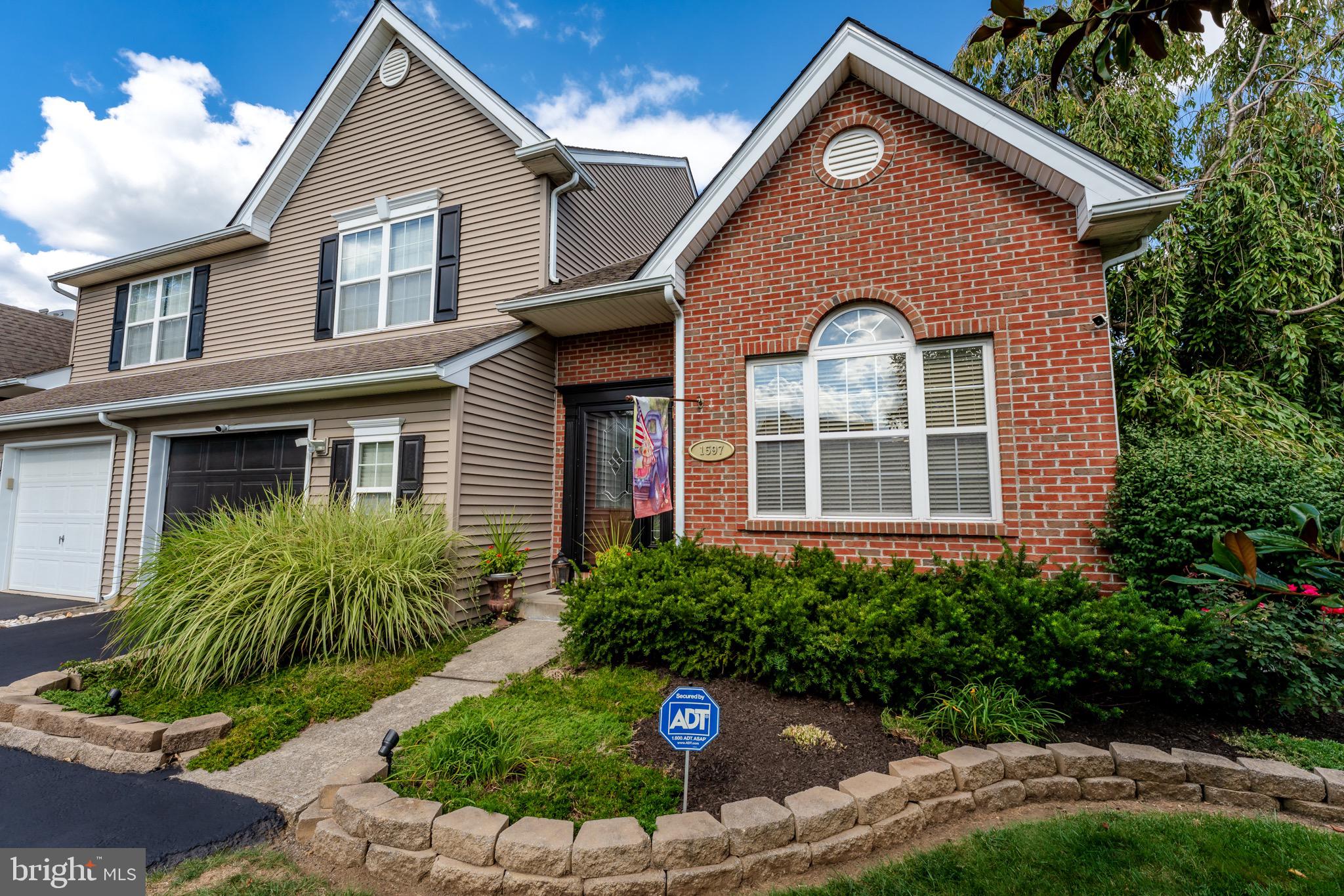 Absolutely Beautiful Home in The Landings – East Penn School District. This stunning semi-detached 3-bedroom, 3-bath home offers the perfect blend of style, comfort, & convenience in the highly desirable Landings community, East Penn School District. Meticulously maintained & thoughtfully updated, it’s move-in ready & sure to impress. Step into the welcoming 2-story foyer with vaulted ceilings & gleaming hardwood floors that flow throughout the home. The open, light-filled living & dining room features soaring ceilings & expansive windows, creating a bright & inviting atmosphere. The updated kitchen boasting granite countertops, a tile backsplash, flows seamlessly into the family room. From here, step through onto the spacious deck — ideal for entertaining or relaxing. Perfectly placed trees offer privacy, while the paved patio offers stunning views of open fields & mountains. Upstairs, the primary suite is a true retreat with vaulted ceilings, hardwood floors, two walk-in closets, & bath w/ double vanity, soaking tub, skylight, & soaring ceiling. Two more bedrooms, a full bath, & a versatile loft/den overlooking the living room complete the 2nd fl. The finished lower level adds versatile living & storage space. Enjoy life in a welcoming community w/ neighborhood park, dog park, & open space, near shops/restaurants & easy access to Rt. 100, 78, and 22. This is the home you’ve been waiting for!
