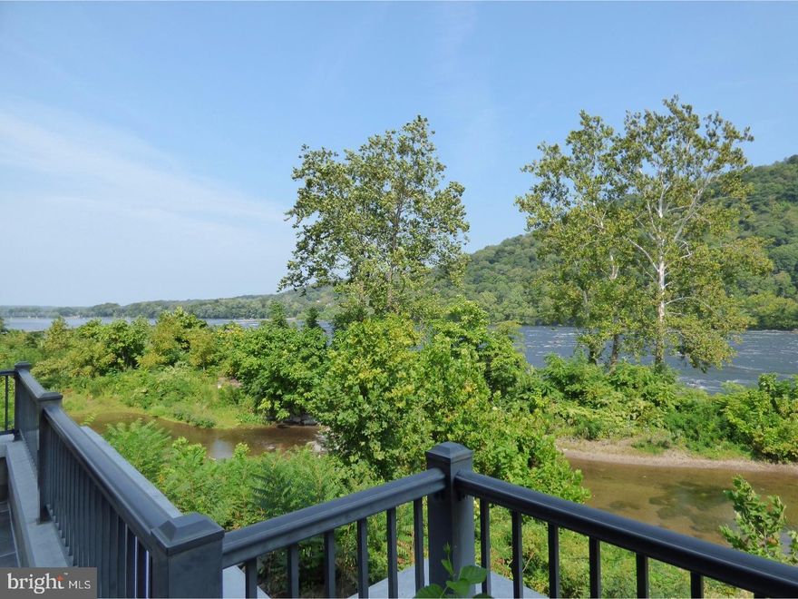 Imagine the perfect view of the Delaware river. The dream continues as you relax on the covered expansive balcony enjoying the river sounds and beauty. Serenity and relaxation are abundant. This Riverview home has been designed with fine detail to include a chefs kitchen exquisitely appointed, lovely family living space to include a great room and family room, built-ins, an owners suite to invoke envy, the finest high end appointments and finishes one would expect from this custom home. There are 3 bedrooms and 3.5 baths. Don't miss your opportunity to own a home in New Hopes finest river community. There is a 2 car garage and an elevator.  Easy access to all major roads, charming New Hope Borough and Lambertville.
