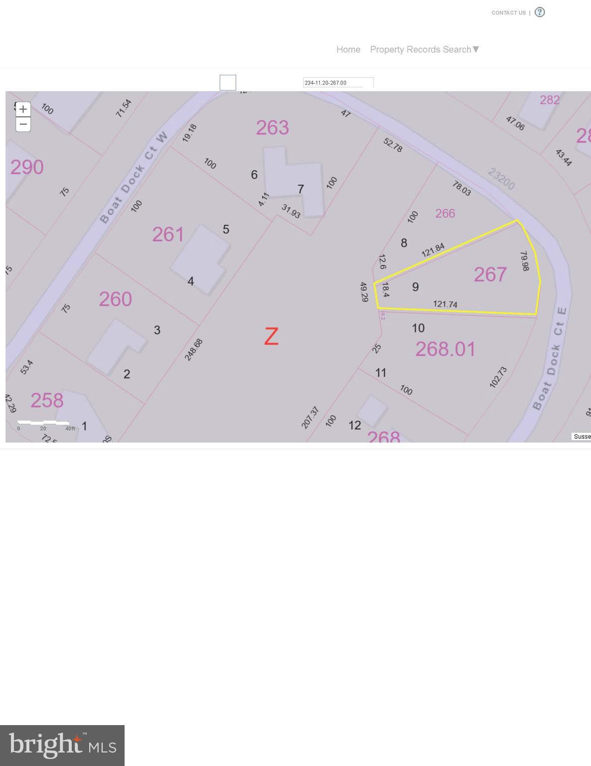 234-11.20-267.00 Lot BOAT DOCK COURT