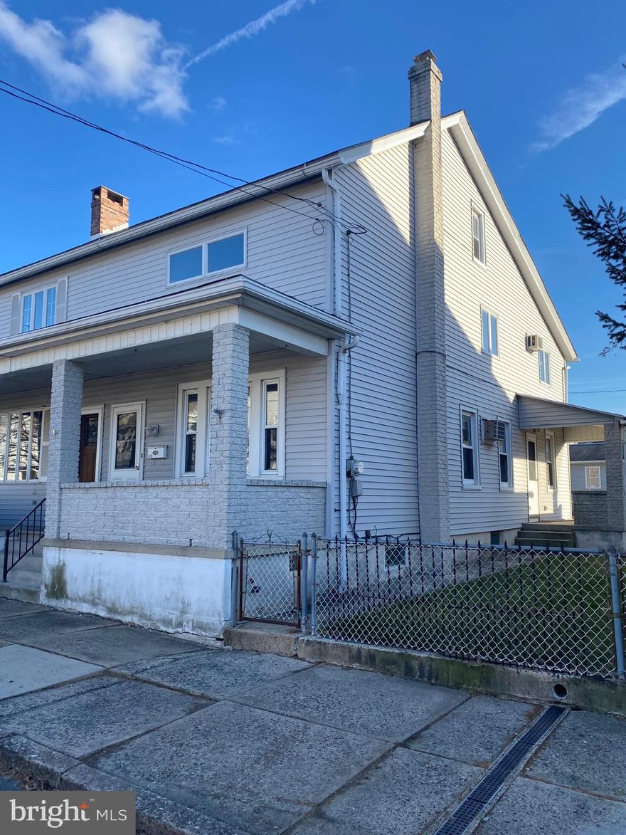 MULTIPLE OFFERS RECEIVED, HIGHEST & BEST OFFERS DUE by 12/11, 5PM** 
Wow, here is an affordable home in move right in condition!! Features a large fenced yard with firepit, front and side covered porches for entertaining friends and family. There is a 2 car detached garage and also off street parking for an additional car! No worries for winter parking here!! Once inside you'll enter into the front living room area which leads into a spacious family room with a wall air conditioner. Follow through into the spacious eat in kitchen including electric range. Upstairs you'll find 3 generous sized bedrooms, (wall A/C in back bedroom) and main bathroom. The heated attic with closet and storage areas can possibly be 4th bedroom. In the lower level there is a convenient 1/2 bath area along with the laundry room including the washer and dryer appliances! Perfect location, short walk to parks, corner store, just a short drive to conveniences, Mauch Chunk Lake Park and Historic Downtown Jim Thorpe. Offered at $107,900!! Call now for your private showing appointment!