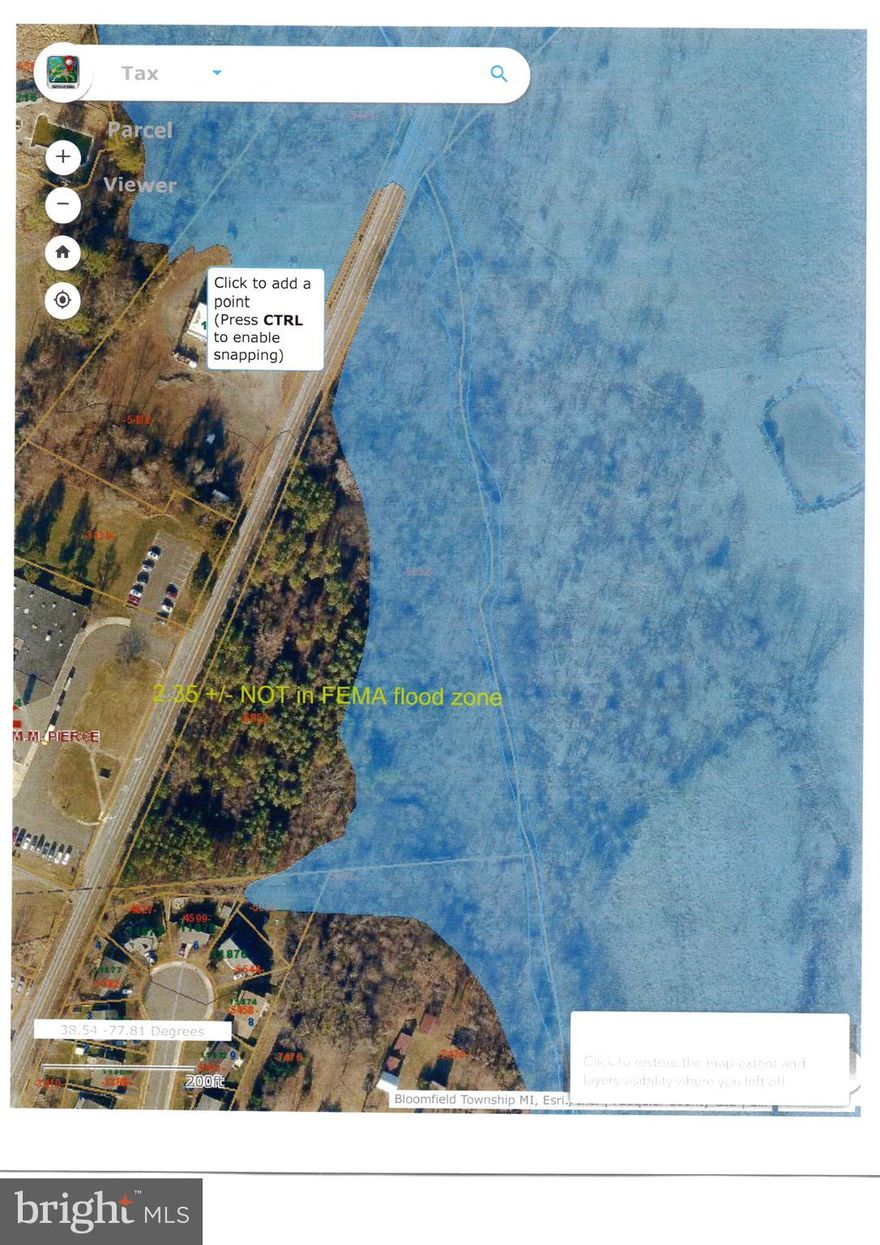 5.595 Acres in Remington VA ZONED C-1 Directly across from the school.  According to Fauquier County records there is public water and sewer to the property. All offers will be presented and considered.