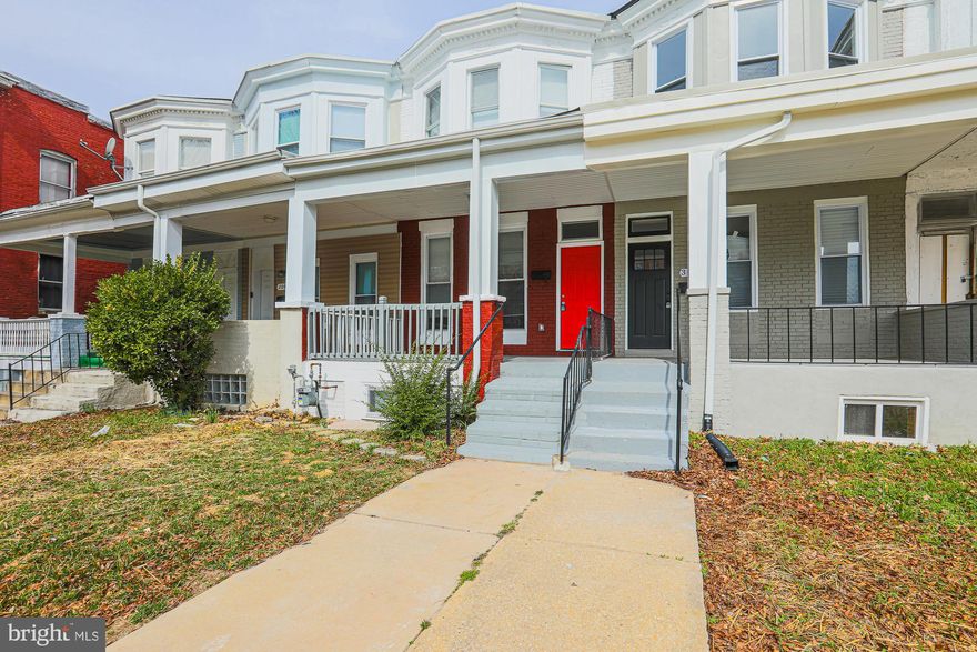 3 Fully renovated levels offer 2202 square feet of luxury living at an affordable price.  This 3 bedroom 3 1/2 bath home marries historical charm and character with modern, open concept living.  Main level features:  Easy care luxury vinyl plank flooring, recessed lighting and a large mudroom - perfect for cubbies/shelving or huge pantry. **The gourmet kitchen sports high end stainless steel appliances, quartz countertops,  subway tile backsplash, gas stove, built in microwave,  quality cabinetry, deep sink with professional style faucet. ** Completely finished lower level has  a full bathroom, expansive great room for entertaining, a den/home office with shelving  (or 4th bedroom), Samsung washer/dryer and walk out to fenced in rear yard. ** New HVAC, water heater;  All new windows/doors, walls;  New plumbing. electric.  Tucked between Hanlon Park and Walbrook this home is in the center of neighborhood renovations, a 3 minute drive to Coppin State, convenient to shopping, schools and a commuter's dream location with easy access to the JFX.