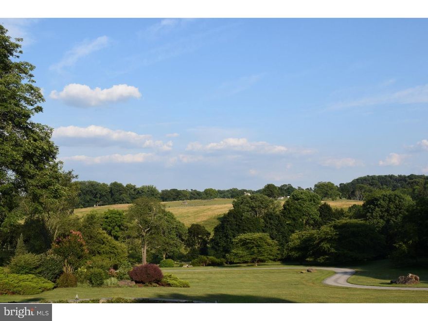 The location and view you have been waiting for in Willistown! Your home can be your vacation home !The 6.9 acre hilltop setting of this  home affords without question  one of finest protected views in Willistown. The property  was  designed  so every room could take full advantage of the breathtaking views of Kirkwood Preserve's 80+ acres of rolling hills. This setting and view embody all the reasons Willistown has become such a coveted place to live. A pool, sauna, spa and tennis court are but of few of the many amenities this vacation-like home offers. The open floor plan, soaring ceilings and flexible living spaces provide many lifestyle options. A sweeping drive leads up to the formal arrival court and front door which opens to a  dramatic 2 story reception hall on the ground level.  An open stair case leads up to the living room, dining room, kitchen, family room w/bar, laundry and work shop on the first floor. The master suite, two family bedrooms & hall bath comprise the 2nd floor. Two other bedrooms, a full bath & wine cellar are on the ground level. The property has been well maintained by the original owner for the past 30 years. The roof, HVAC, and appliances are all newer. This property must be seen to be fully appreciated!   Kirkwood Preserve, directly across Grubbs Mill Rd from # 846 is the best neighbor ?The majority of the 83-acre Preserve is grassland, which serves as an important haven for birds and other wildlife. The preserve also contains pedestrian and equestrian trails, a half-mile stretch of the Crum Creek, approximately 21 acres of wet areas, and 1.5 acres of upland and riparian woodland. Under the Willistown Conservation Trust's ownership and management, Kirkwood Preserve provides excellent habitat for a great number of species, and the opportunity for people to enjoy an exquisite landscape in its natural state.