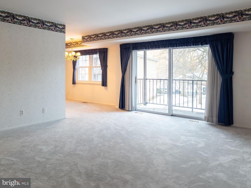 Hickory Hills, located in one of the most coveted residential neighborhoods in all of Harford County, is situated in a gorgeous, park-like setting.  Come see this beautiful 2nd floor condo unit with 2 spacious bedrooms, 1 full bathroom, all new carpeting, with new entryway and kitchen flooring. It features a living room with sliders to the large balcony, separate dining room, open kitchen with pantry, in unit laundry room with full size washer and dryer, and plenty of closet space.   Enjoy easy condo living with a community pool and play areas.  While secluded in a private setting, you are within a short walking distance to the shops, restaurants, and the many amenities of downtown Bel Air.  Easy access to I-95, Upper Chesapeake Hospital, and Baltimore.