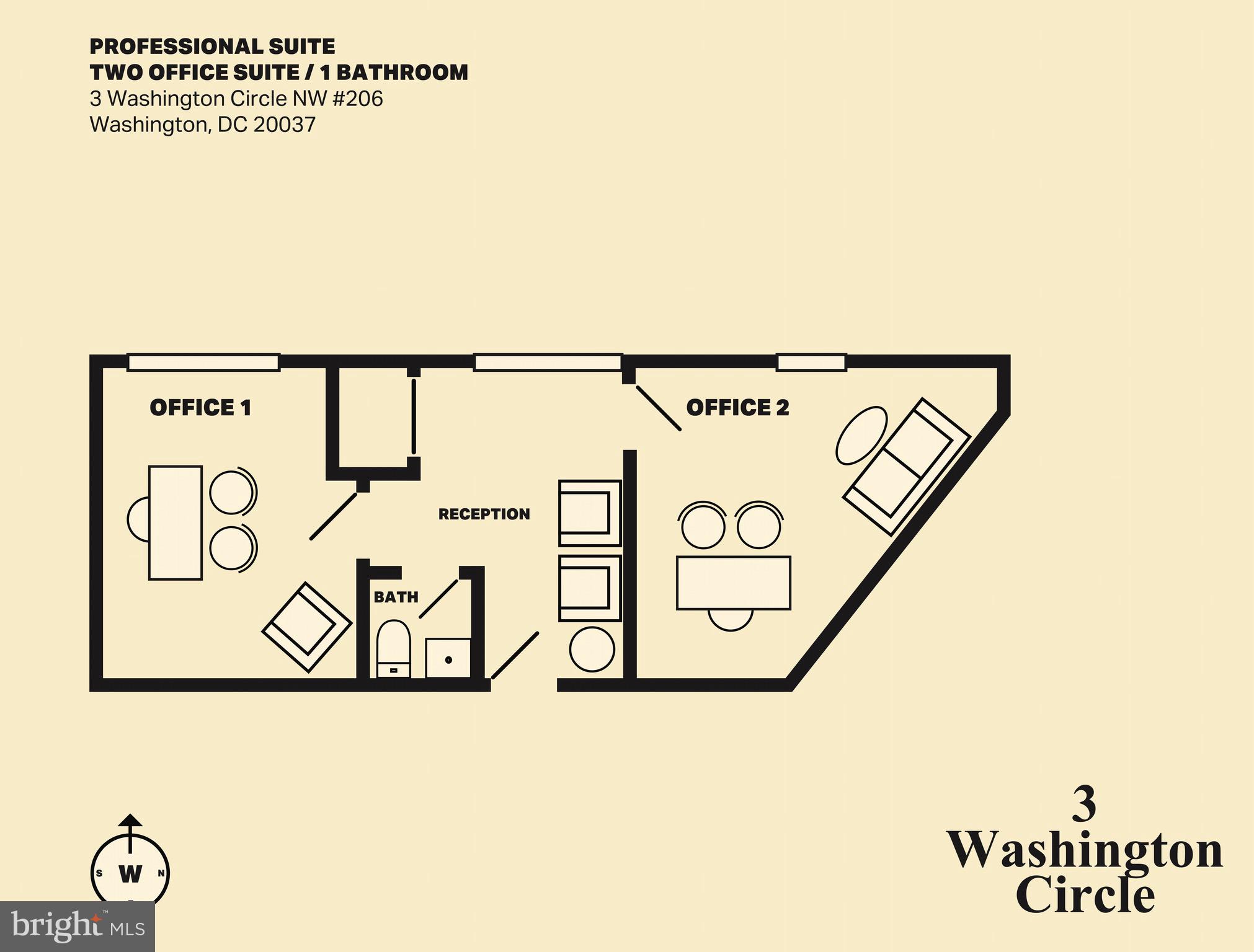 3 WASHINGTON CIRCLE NW 206