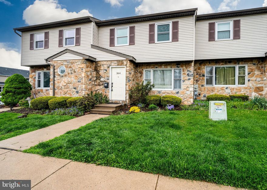 This well maintained  2 bedroom, bath located in Clover Crossing Development within Fleetwood SD is for you. As you enter you will be greeted by updated hardwood floors throughout the first floor, modern kitchen featuring oak cabinets, 1st floor laundry/half bath, and a comfortable flowing floor plan. Head upstairs where both bedrooms are located, both offering large closet space and a full bath. Looking to entertain head down stairs to the finished basement that offers plenty of storage and an ideal space for your own media/recreation/workout room. From the back patio you overlook the community park just across the maintained grassy field. This is a great area to entertain and relax. Two reserved parking spaces in front of home! Schedule your showing today! Low HOA dues of $100.00/month takes care of lawn maintenance, snow removal and trash pick-up.