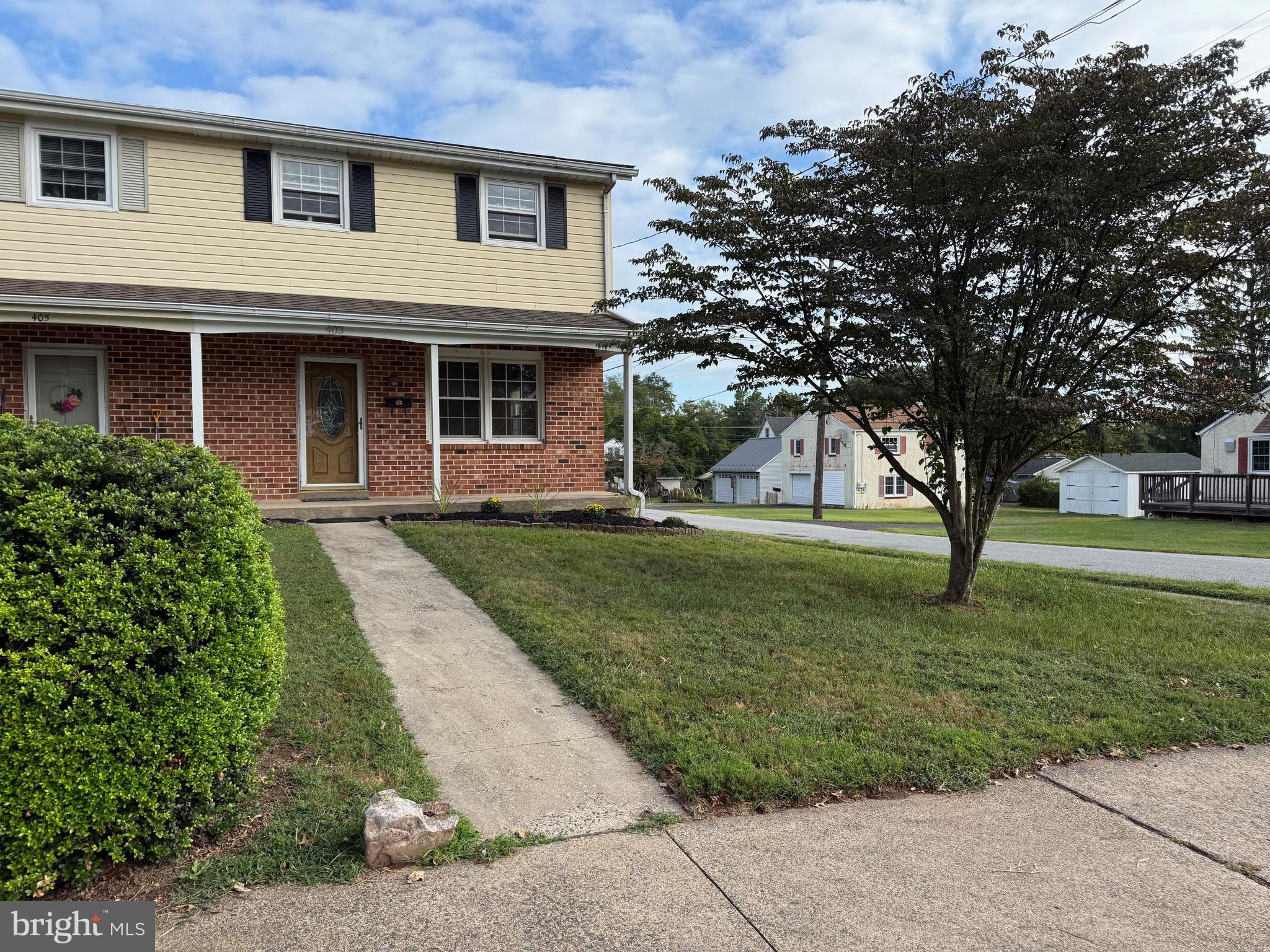 Welcome to this move-in ready twin home in the heart of Spring City! This property sits on a quiet, low-traffic street with ample on-street parking, plus the potential to add your own private driveway. The flat backyard offers plenty of space for outdoor activities, a large storage shed, and a rear paver patio perfect for entertaining or simply relaxing. A charming covered front porch adds to the home’s curb appeal and provides a welcoming spot to unwind. Inside, you’ll find fresh paint and new vinyl plank flooring throughout, giving the home a clean, modern feel. The main level features a spacious living room, a convenient powder room, and a dedicated dining area. The updated kitchen is a true highlight, complete with abundant cabinetry and granite countertops,—ready for everyday meals and gatherings alike. Upstairs, there are three comfortable bedrooms along with a refreshed full hallway bath. The full unfinished basement offers great storage space and the potential to be finished into a casual rec room, workout space, or home office. A brand-new roof was installed in 2023, providing peace of mind for years to come.
This home is an excellent choice for first-time buyers, with the added benefit of qualifying for all financing types. Enjoy the small-town charm and community feel of Spring City, just minutes from Main Street shops and restaurants, the local library, community pool, and scenic Schuylkill River walking trails. All of this comes within the highly regarded Spring-Ford School District and with the advantage of low property taxes.
Don’t miss your opportunity to own this affordable and inviting home—schedule your showing today!