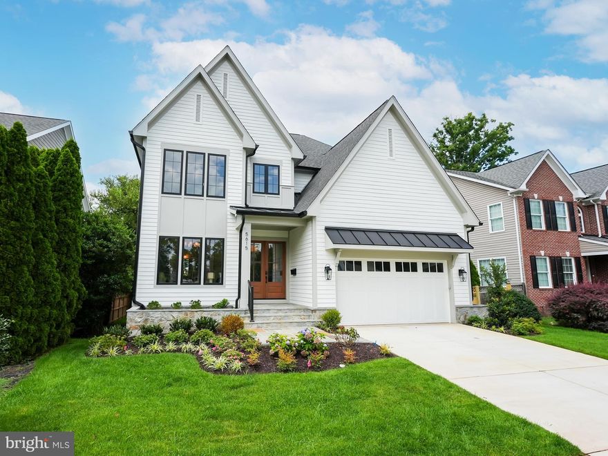 Finished and ready to move in! Cherry Hill Custom Homes presents another exceptional custom home in a super-convenient North Arlington location, just two blocks from Lee-Harrison shopping center and Chestnut Hills Park. This home features 6 bedrooms and 6.5 bathrooms with 4,857 square feet of finished living space over three levels. The main level includes 10ft ceilings, gorgeous wide-plank engineered white oak wood floors, a beautiful gourmet kitchen with frame-less custom cabinetry, a great room with gas fireplace with tile surround, a main level guest suite that can be used as an office or bedroom, and a gorgeous mudroom with built-in cubbies and dog shower. A screened porch and deck provide two great outdoor living spaces with connectivity to the great room and kitchen. The upper level is highlighted by a luxurious primary suite with dual walk-in closets, a spa-like bathroom with double vanities, stand-alone soaking tub, and heavy glass enclosed shower. The lower level includes a recreation room with wet bar and additional bedroom with full bathroom. Nottingham ES/ Williamsburg MS/ Yorktown HS.