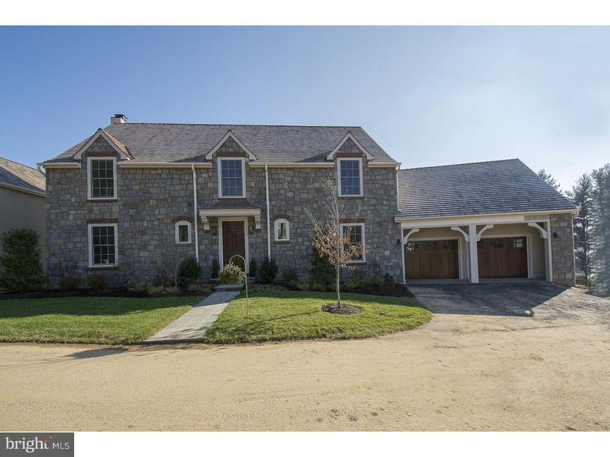 Thistlegreen Court- Exciting community of six independent homes crafted in the style of a European Village and nestled within 5.3 acres of flat, conserved ground, ringed by centennial trees in Lower Merion Township, Villanova.  This exclusive enclave offers first and second floor master bedroom opportunities, professionally selected interiors, and the dramatic pairing of exquisite architectural appointments and innovative floor plans.  With a focus on "Right-sizing", the homes range from 3500 square feet to an expanded plan of as much as 7000 on three finished floors.       Lot 3 Thistlegreen- Light filled first floor Highland model offers 3728 square feet on its two finished levels. Great room with volume ceiling, fireplace and wall of glass overlooking rear terrace. May be expanded to a possible 5,984 square feet on three floors. This parcel can accommodate an In ground pool. Please advise that Recurring HOA fees have not yet been determined, as well as the reoccurring fee frequency. There is the ability to expand to 4 or 5 bedrooms. Photos displayed in this listing are of the model home at 515 Thistlegreen, and represent multiple upgrades throughout.