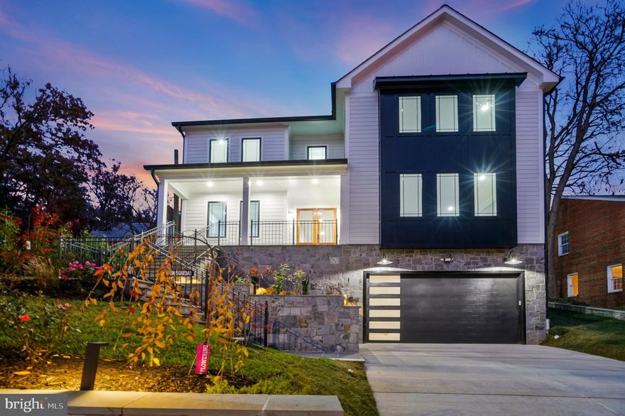 Exquisite NEW CONSTRUCTION, minutes from Washington DC & Parkway! 3 levels of ULTIMATE LUXURY. 10ft ceilings on main level and upper level. The main level features a gorgeous foyer with grand entry hall, opening to the library, dining room and the main level bedroom suite with walk-in closet and full bath. Open "urban style" Chef's island kitchen with large island, walk-in pantry and sunlight morning area, off the family room with craftsman tray ceiling and fireplace. Hardwood floors throughout the main level. The upper level features 3 bedrooms with walk-in closets plus the luxurious primary suite with gas fireplace, ultra master bath, huge walk-in closet & tray ceilings, & the laundry room.  The lower level is perfect to entertain, with a huge rec room with wet bar area, plus 2 bedrooms with bath, and 2 car garage access.