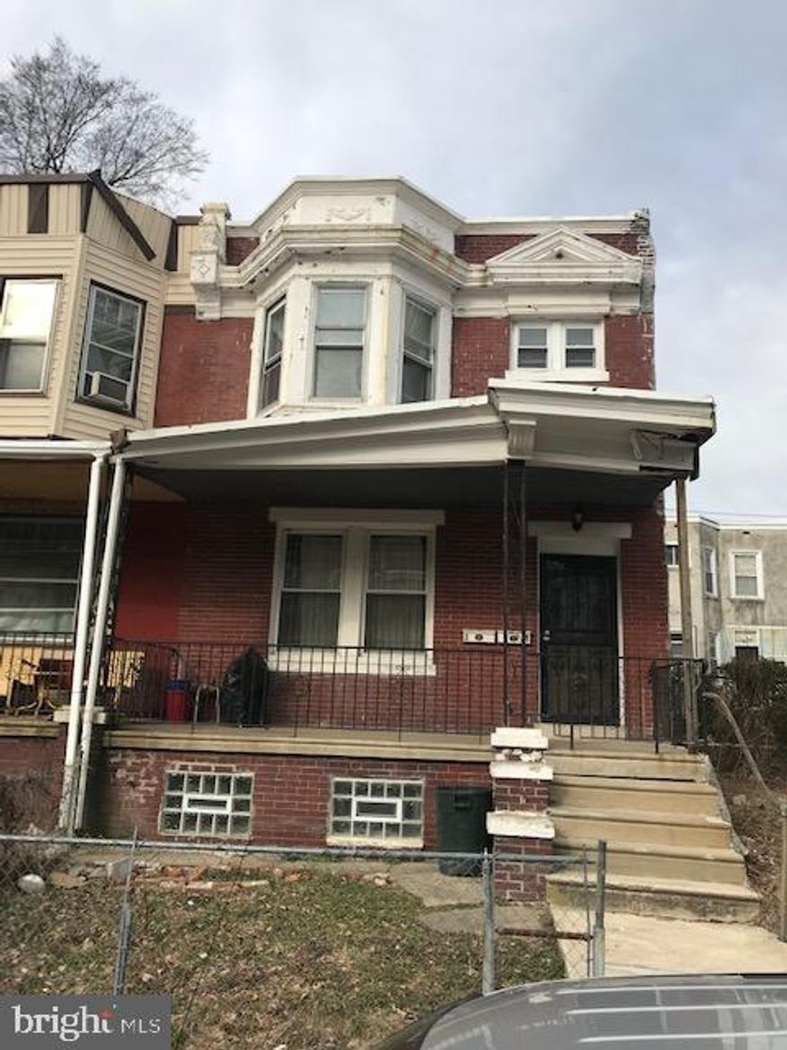 Attention investors, now is your chance to invest in this West Philadelphia Duplex.  First floor has already been gutted and ready for your ideas.  The 2nd floor is tenant occupied, tenant has been there since January of 2020 and is paying $775 a month.  The utilities are already separated.  The property is being sold in as-is condition.  Schedule your appointment today!!!!
