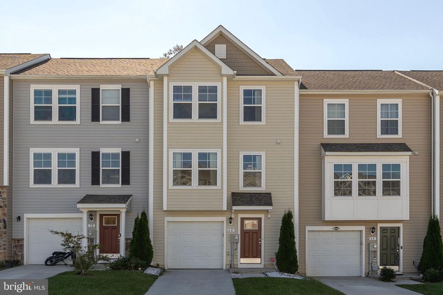 Spacious 3 level  town home near  Racetrack/Casino, restaurants, shopping  and minutes from Historical Harpers Ferry as well as in a great commuter location.   Home features 3 bedrooms and 3. 5 baths with  large finished basement that could be used as a 4th bedroom /family room and has a full bath as well.   The main floor is an OPEN floor plan from living room to kitchen to the dining room all with LVP flooring for high volume traffic and durability.  Kitchen has oversized center island  to entertain family and guests and is fully loaded with stainless steel appliances.
Plenty of visitor parking not common to most townhome subdivisions.   HOA takes care of the lawn care