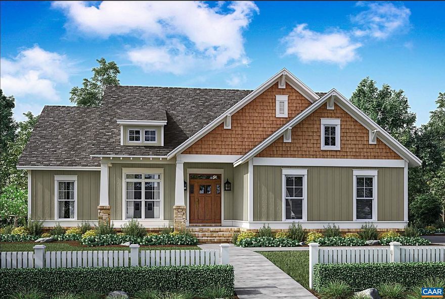 ** CUSTOM HOME IN THE WHITEHALL AREA of WESTERN ALBEMARLE **   PROPOSED T0-BE-BUILT by an established custom builder with particular expertise & focus on - adaptable/age-in-place /multi-generational homes. On a 3.37 acre conveniently located rural lot - offering  abundant sunshine & scenic views, a modern, open floor plan farmhouse design, 1-LEVEL LIVING home. On a full (1676 sq.ft.), unfinished WALK-OUT BASEMENT - 3BR/2BA - 1676 finished sq.ft., with side entry 2-car garage. Front & rear porches to enjoy your rural surroundings. ** 4%  BUILDER CONTRIBUTION towards MORTGAGE RATE BUYDOWN & CLOSING COSTS.**,Granite Counter,Painted Cabinets,Wood Cabinets