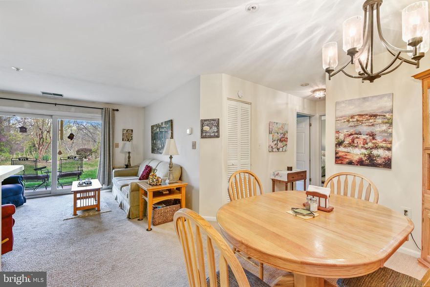 NATURE ABOUNDS!!! COME HOME TO RIVERSIDE PARK!  RARE OPPORTUNITY TO OWN GROUND LEVEL CONDO BACKING TO TREED OASIS WITH VIEWS YOU CAN ACTUALLY ENJOY FROM EVERY ROOM!  YOU'LL LOVE THE FLOW OF THIS SPACIOUS, OPEN CONCEPT, "ONE STORY LIVING HOME".  WITH "NO STAIRS"! THE PRIMARY BEDROOM FEATURES A BEAUTIFUL VIEW, WALK IN CLOSET AND DIRECT ACCESS INTO THE BATHROOM.  THE SECOND OR GUESTS BEDROOM-OFFICE, CRAFT WORKOUT/SPA ROOM, IS AMPLE AS WELL WITH PLENTY OF STORAGE.  YOU WON'T MISS A THING AS YOU ENJOY PREPARING GOURMET INSPIRED MEALS IN THIS STEP-SAVER KITCHEN, PERFECTLY DESIGNED WITH EVERYTHING AT YOUR FINGERTIPS!  
YOU'LL LOVE THE SUNNY DELIGHT OF BIRD WATCHING AND ALL THAT NATURE HAS TO OFFER IN THIS PARK-LIKE SETTING!  SO MANY FLOWERING PERENIELS, BUSHES AND TREES TO ENJOY, AND ALL FROM THE COMFORT OF YOUR BEAUTIFUL HOME.  LOVE BEING OUTDOORS?  HUGE PICTURESQUE SLIDERS BECKON YOU OUT ONTO YOUR AWAITING PATIO INVITING YOU OUT TO RELAX AND ENJOY YOUR MORNING COFFEE/TEA OR WIND DOWN WITH YOUR FAVORITE EVENING BEVERAGE.  CONVENIENT TO APG, SHOPPING, HOSPITALS, PLACES OF WORSHIP, MARINAS, LIBRARIES, PARKS & REC, RT 40, I-95 AND OTHER MAJOR ARTERIES OF TRAVEL. 
IMAGINE SITTING BACK AND HAVING SOMEONE ELSE WORRY ABOUT ALL THE MAINTENENCE AND MOWING...IT'S YOUR TURN TO RELAX AND ENJOY THE FINER THINGS IN LIFE!   WELCOME HOME TO 1210 MIST WOOD CT IN RIVERSIDE PARK, BELCAMP!
ALL HALLWAYS AND DOORWAYS ARE HANDICAPED ACCESSIBLE.