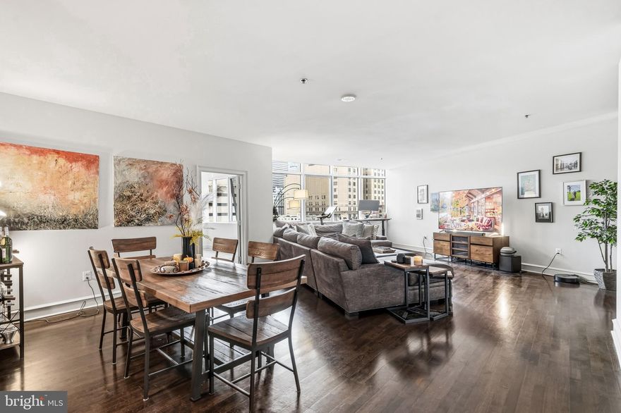 Welcome to unit 408 in the highly desirable Metro Club Condominiums. Only once  and a while a two bedroom over 1700 sq ft unit becomes available-this is the opportunity that you've been waiting for! As you enter the home you will first notice the open floor concept and grand windows over looking the city skyline. This extraordinary space  encompasses enough room for your living room and dining room.  This sophisticatd modern space is perfect for entertaining!  There are two oversized en-suite bedrooms that can also be used as an additional office or den! Also included in the sale of this home is a deeded PARKING SPOT in a gated lot.  Additional features include new dishwasher, new hot water heater and newer appliances. Just outside the walls of this beautiful home you will have access to all the amenities that the building offers. The Metro Club has 24 hour concierge service, Amazon package locker hub, grab and go snack market, gym, pool, cabanas, hot tub, bike storage and bbq grills. It is also a dog/cat friendly community! Located just across the street from Franklin Sq. Park and the new Patco Station-so convenient to commute to NJ or dine downtown!  The Metro Club is just blocks away from Old City’s boutiques and cafes, with quick access to 676, 95, 76 and The Ben Franklin Bridge. This is the one!