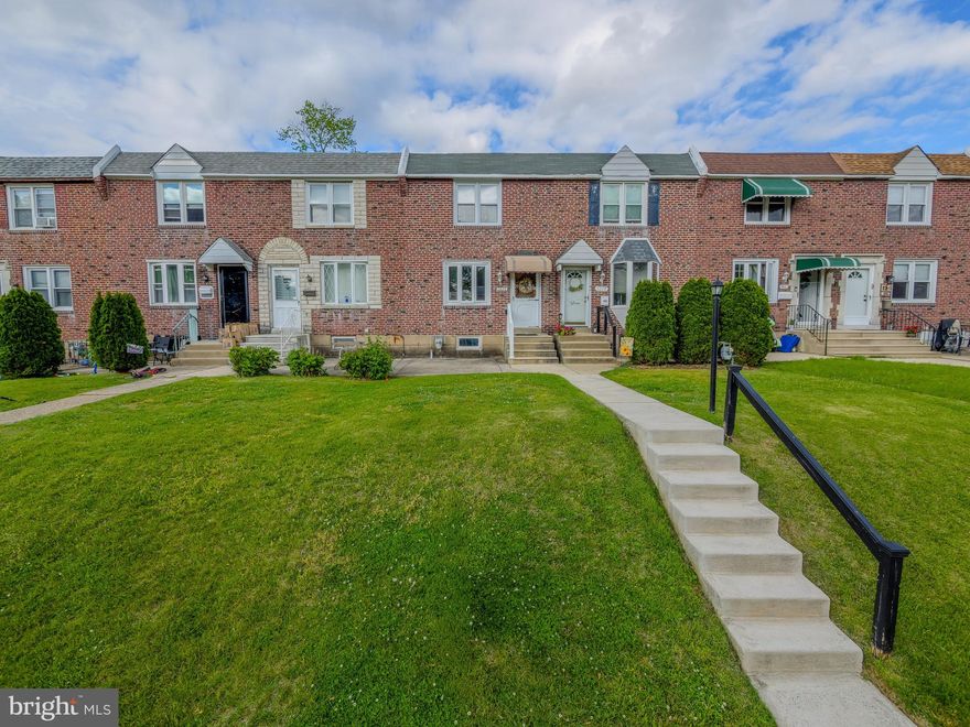 Step into this stylish brick rowhome featuring an inviting front patio and a bright, open floor plan perfect for everyday living and entertaining. Located in the heart of Briarcliffe, this well-maintained 3-bedroom, 1 full bath and 1 half-bath home is truly move-in ready and offers low-maintenance living throughout. The spacious first floor boasts a large living room, formal dining area, and an eat-in kitchen with abundant cabinetry, dishwasher, new gas stove and plenty of storage space. Upstairs, you’ll find three generously sized bedrooms with ample closet space, including a custom built-in closet, along with a full bathroom highlighted by a skylight that fills the space with natural light. The finished walk-out basement adds even more living space and includes a bonus office/playroom, or 4th Bedroom, modern half bath, plus a separate rear storage and laundry area. Conveniently located near playgrounds, sports fields, schools, shopping, and public transportation, this home combines comfort, style, and an unbeatable location!
